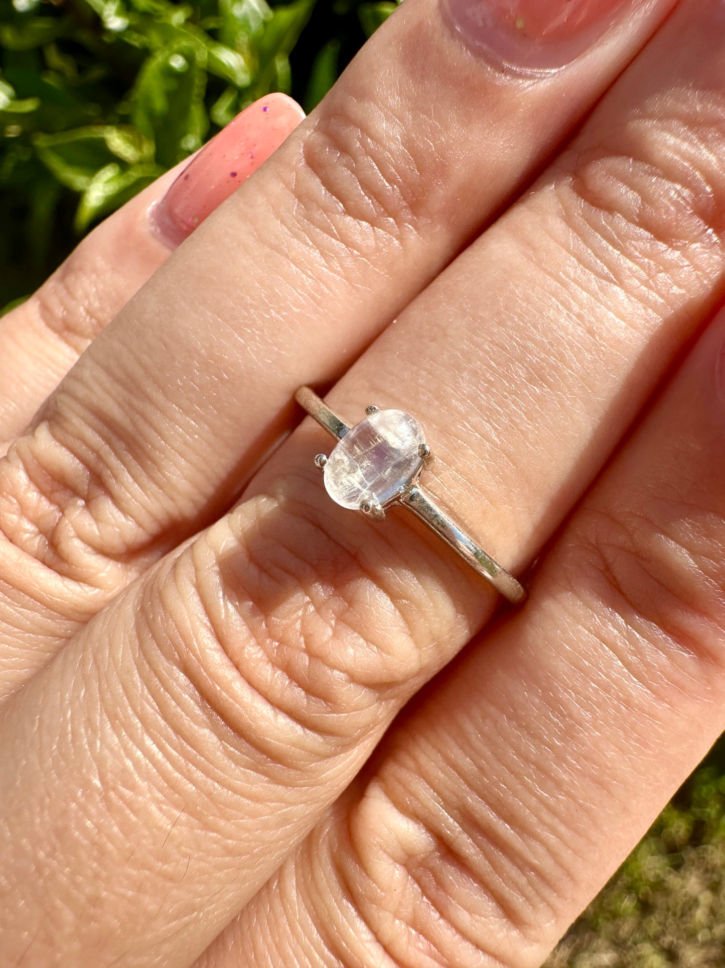 Sterling Silver Moonstone Ring Size 8.25, Captivating Handcrafted Gemstone Jewelry, Mystical Lunar Inspired Accessory, Unique Gift Idea (Copy)