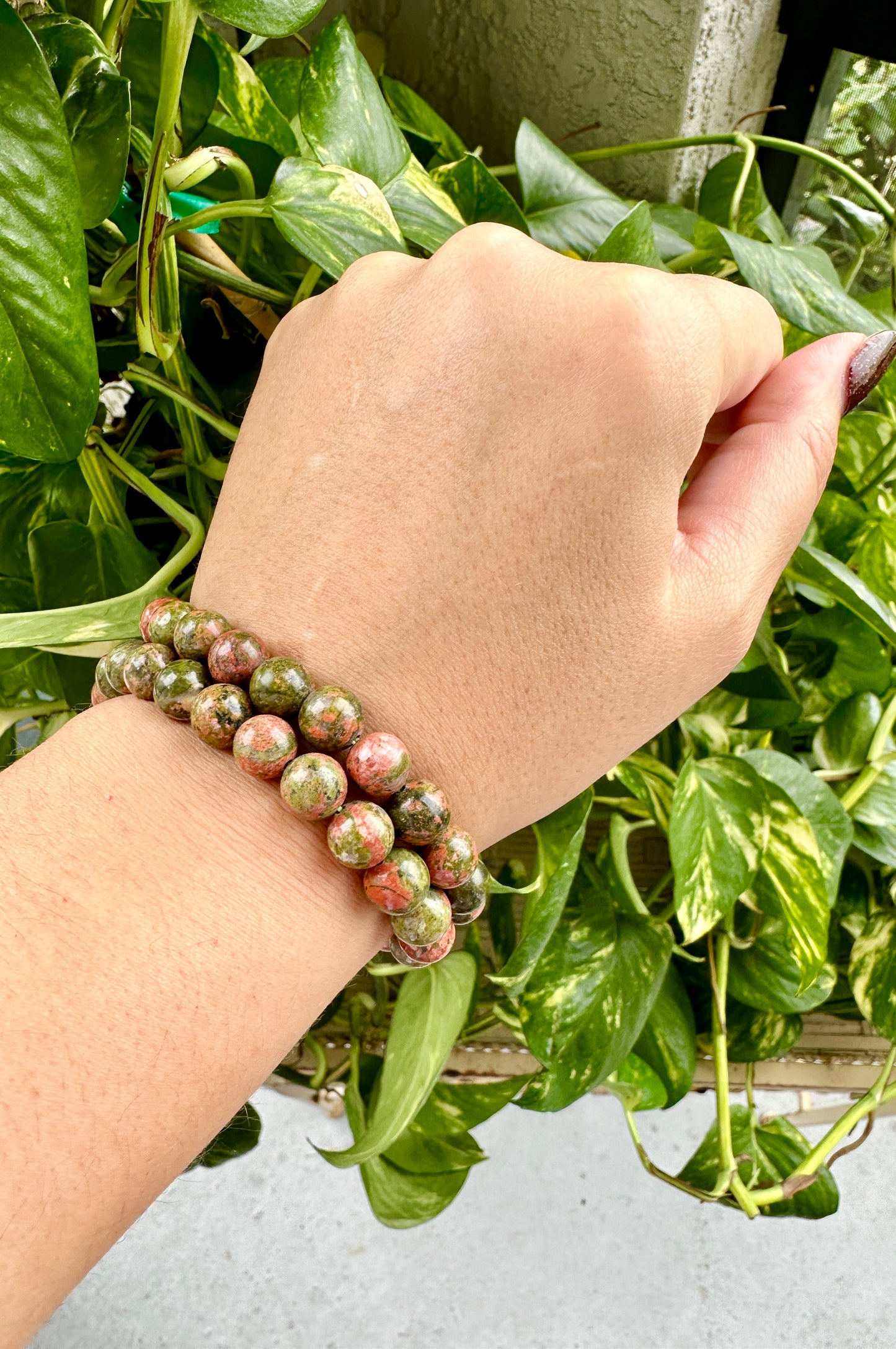 Unakite - Bracelet - 8mm