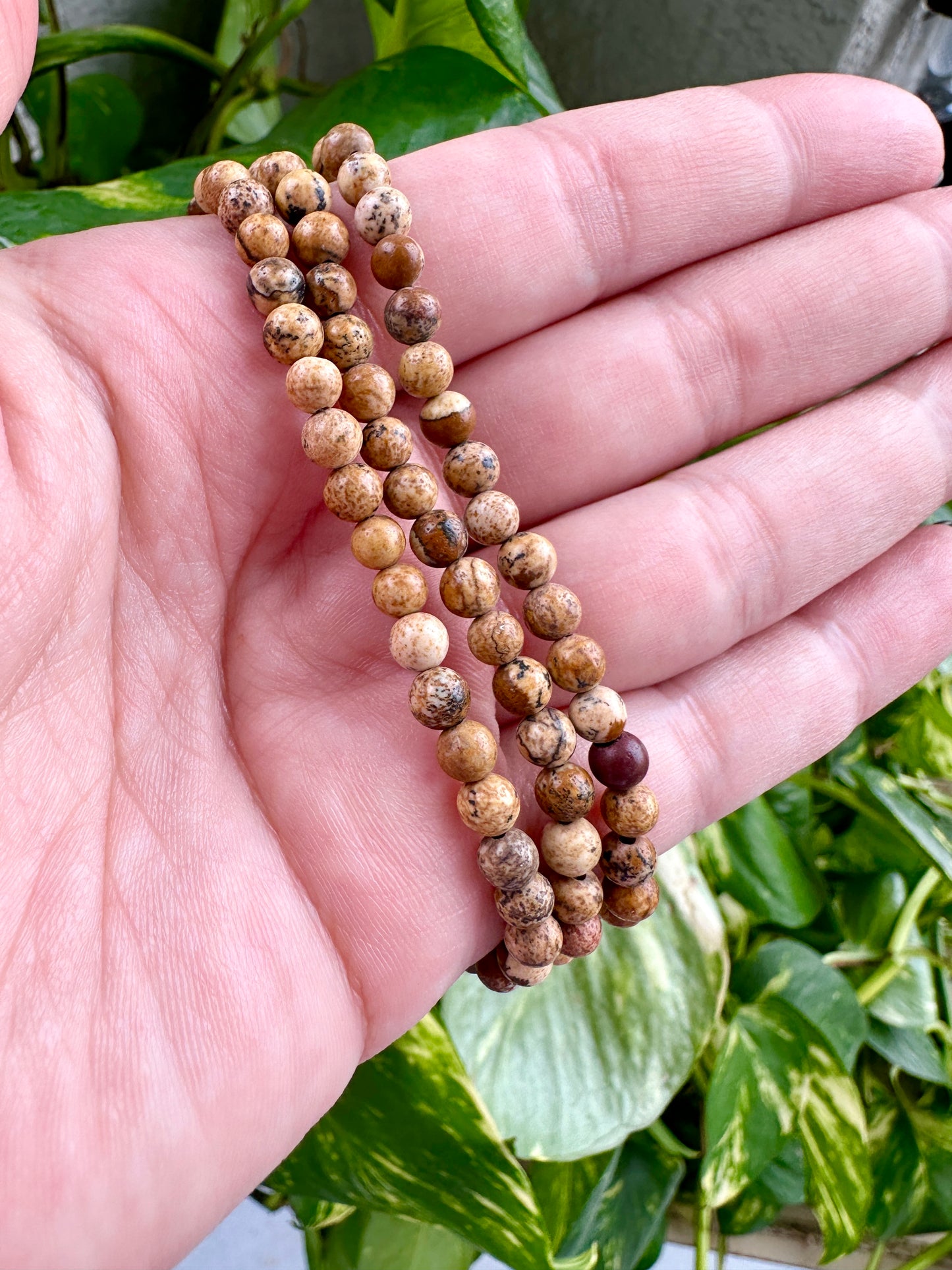 Picture Jasper - Bracelet - 4mm