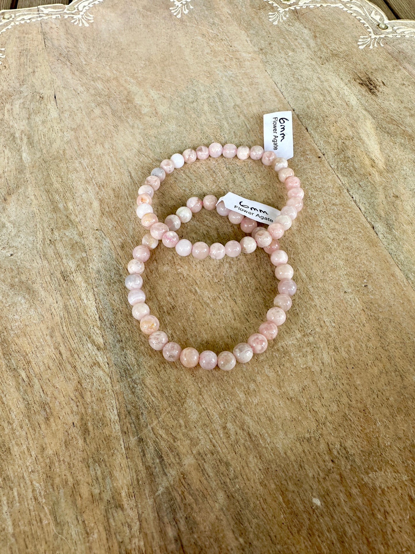 Flower Agate - Bracelet - 6mm