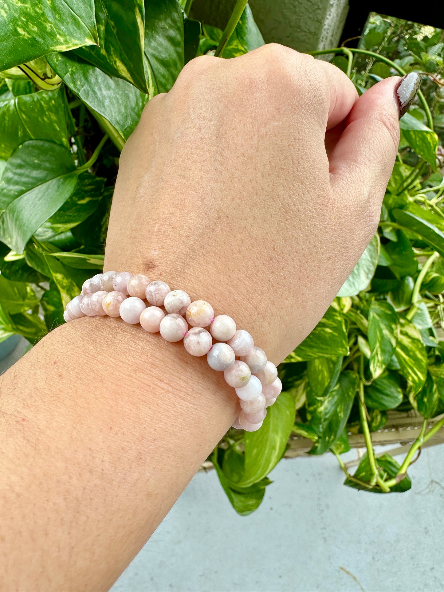 Flower Agate - Bracelet - 6mm