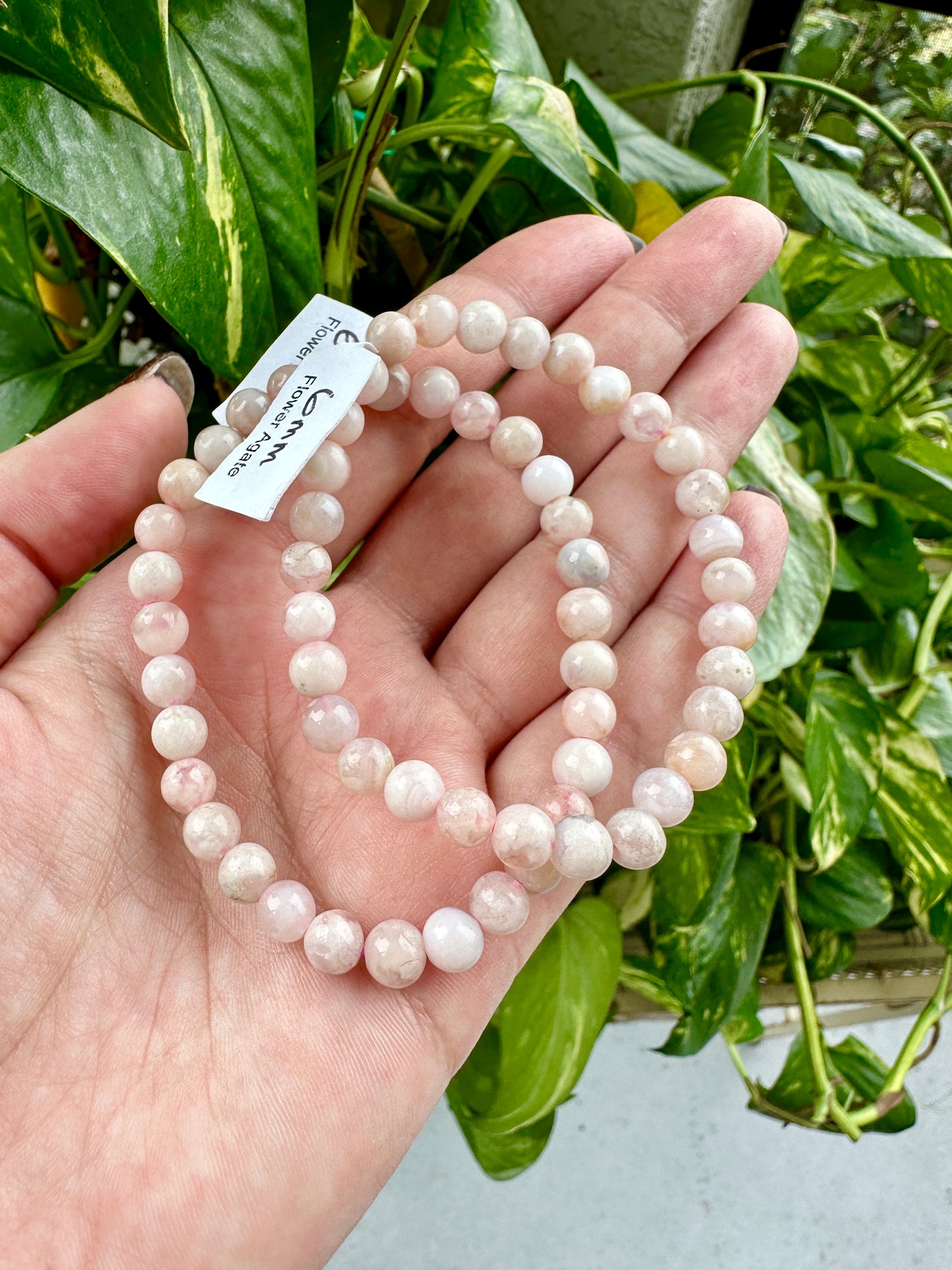 Flower Agate - Bracelet - 6mm