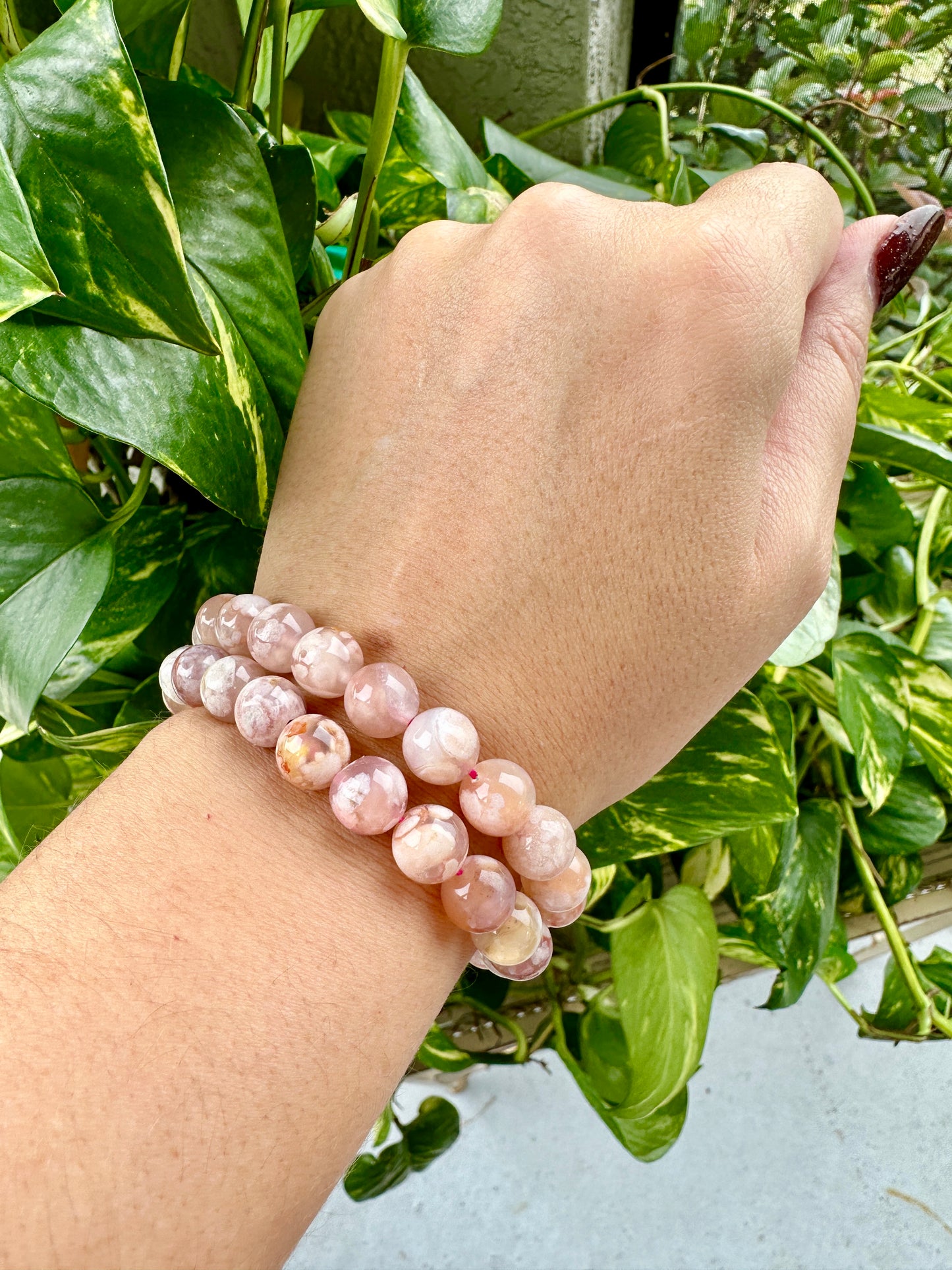 Flower Agate - Bracelet - 9.7mm