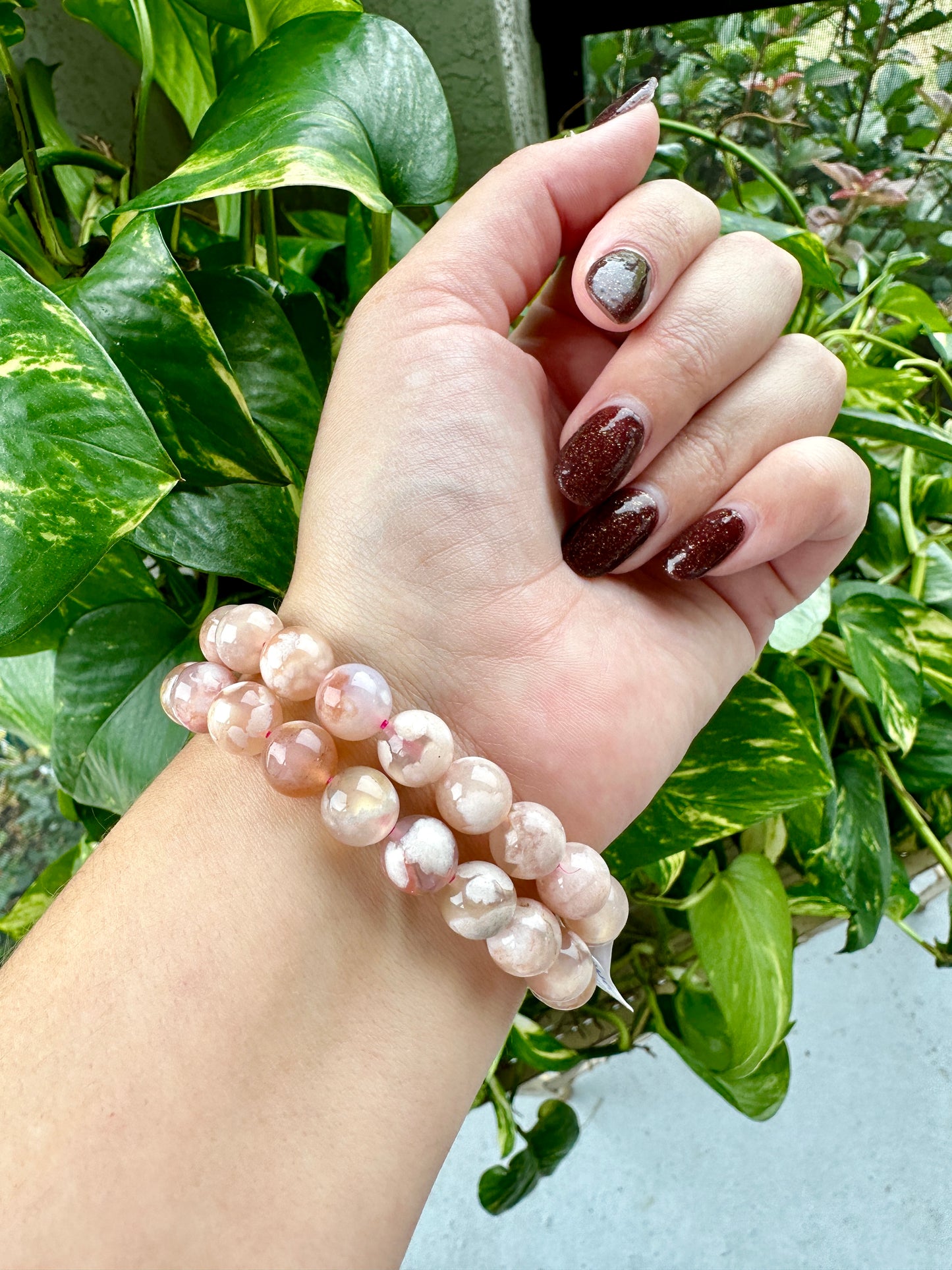 Flower Agate - Bracelet - 9.7mm
