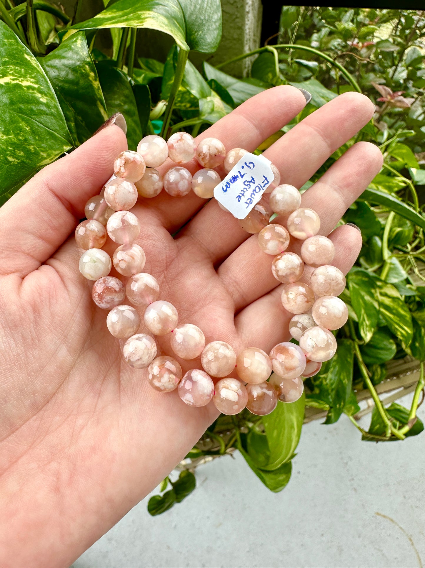 Flower Agate - Bracelet - 9.7mm