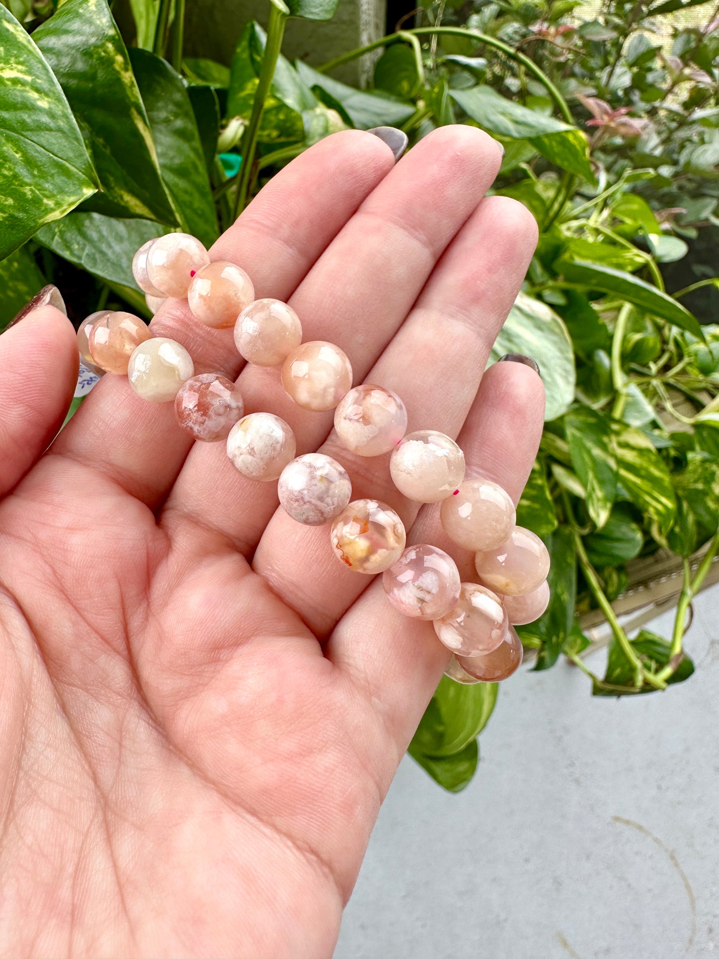 Flower Agate - Bracelet - 9.7mm