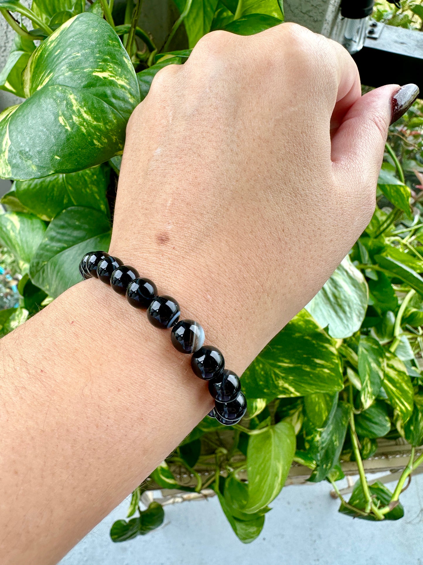 Black Sardonyx - Bracelet - 8mm