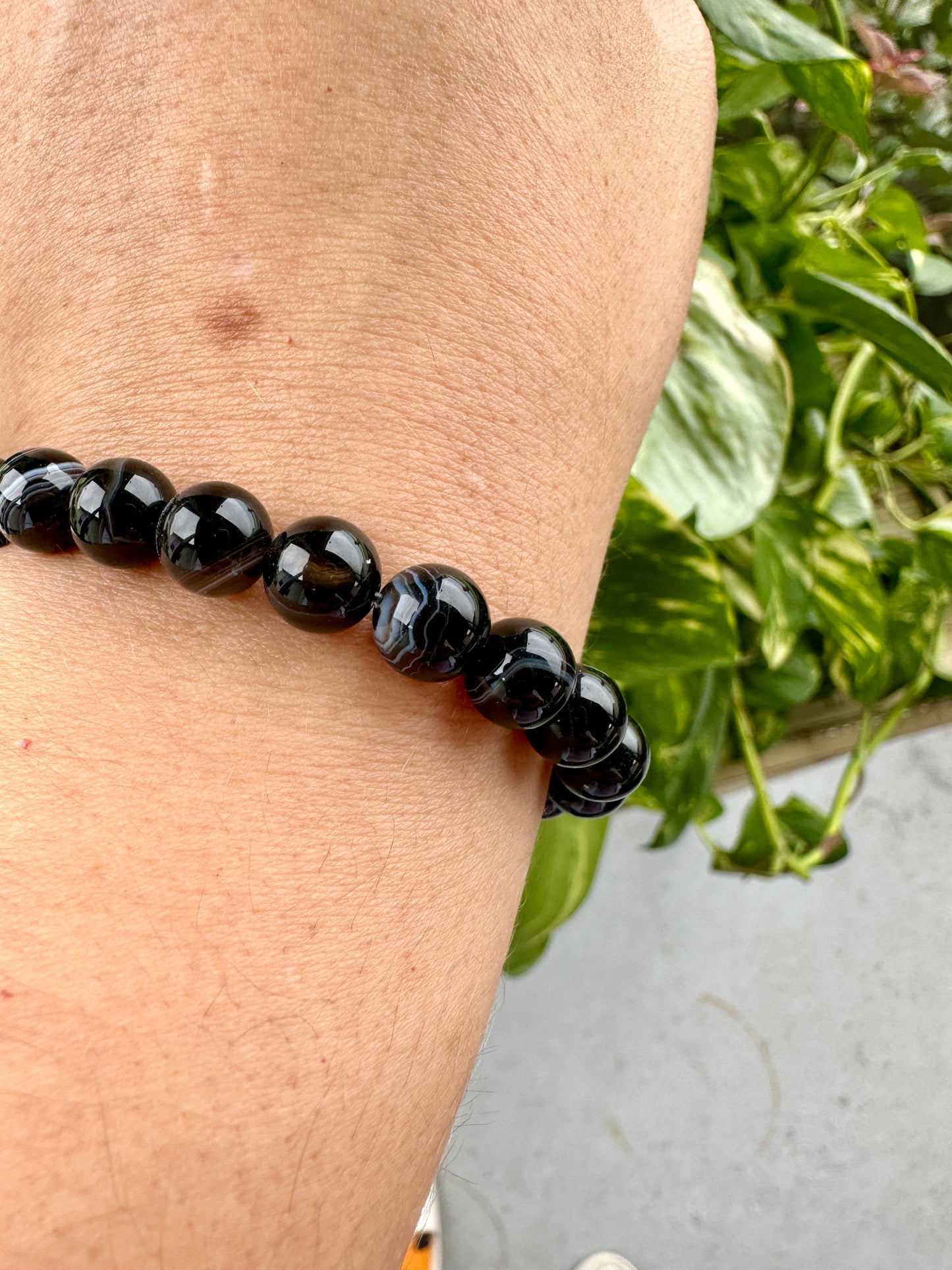 Black Sardonyx - Bracelet - 8mm
