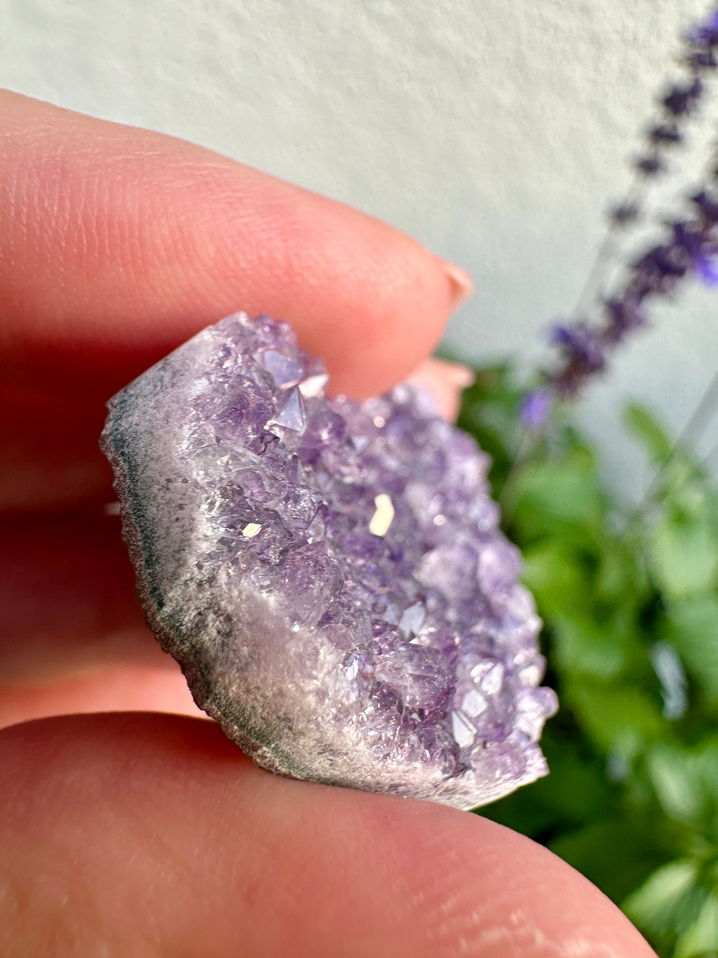 Uruguayan Amethyst Druzy Heart - Stunning Natural Gemstone, Perfect for Collectors and Home Decor, Radiant Purple Crystal Display