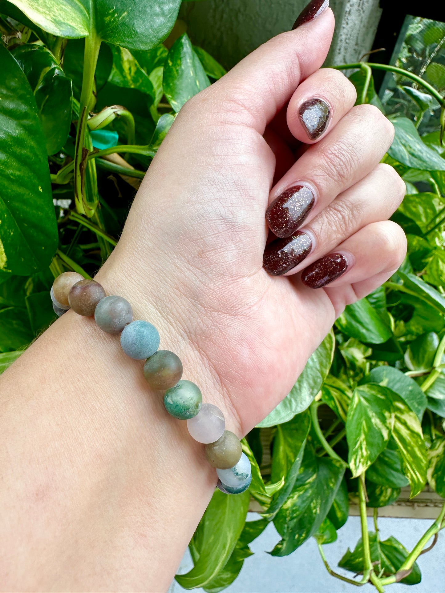 Matted Fancy Jasper - 8mm