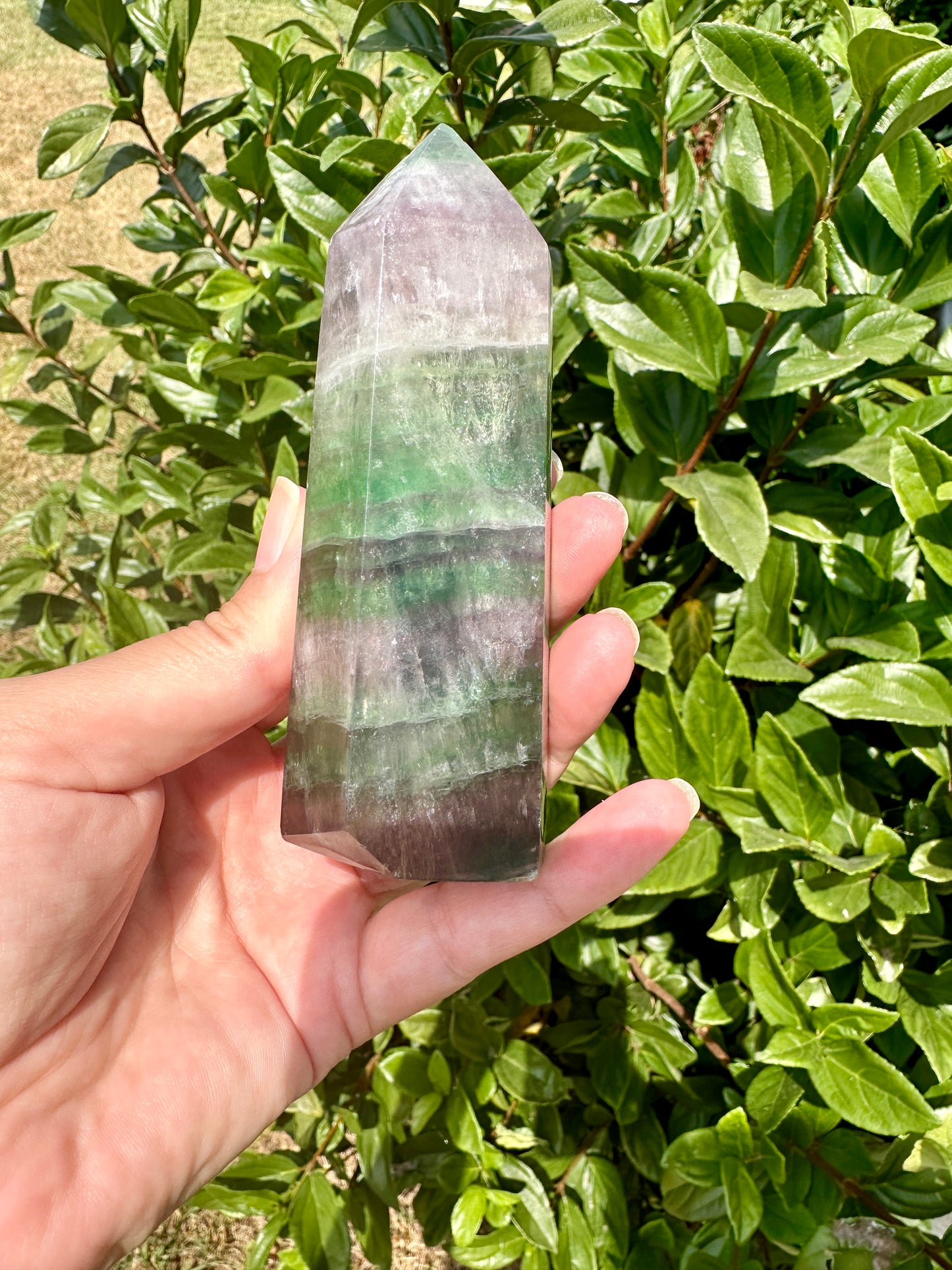 Fluorite Tower: Elevate Your Space with Healing Energies and Vibrant Color - A Must-Have for Meditation and Focus