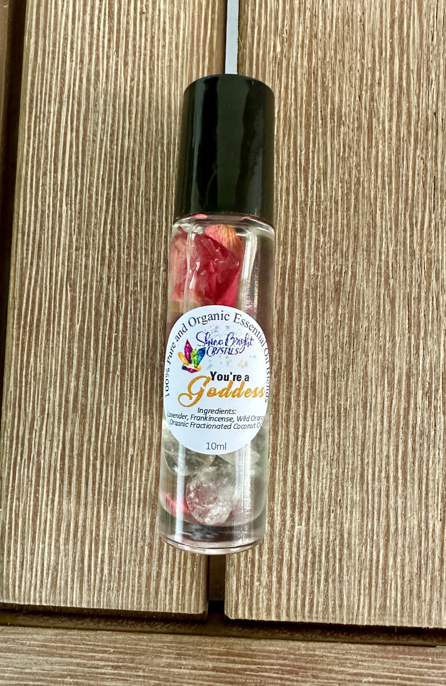 You're a Goddess - Essential Oil Roller - Feel Good - Self Love - Positivity - Crystal Healing