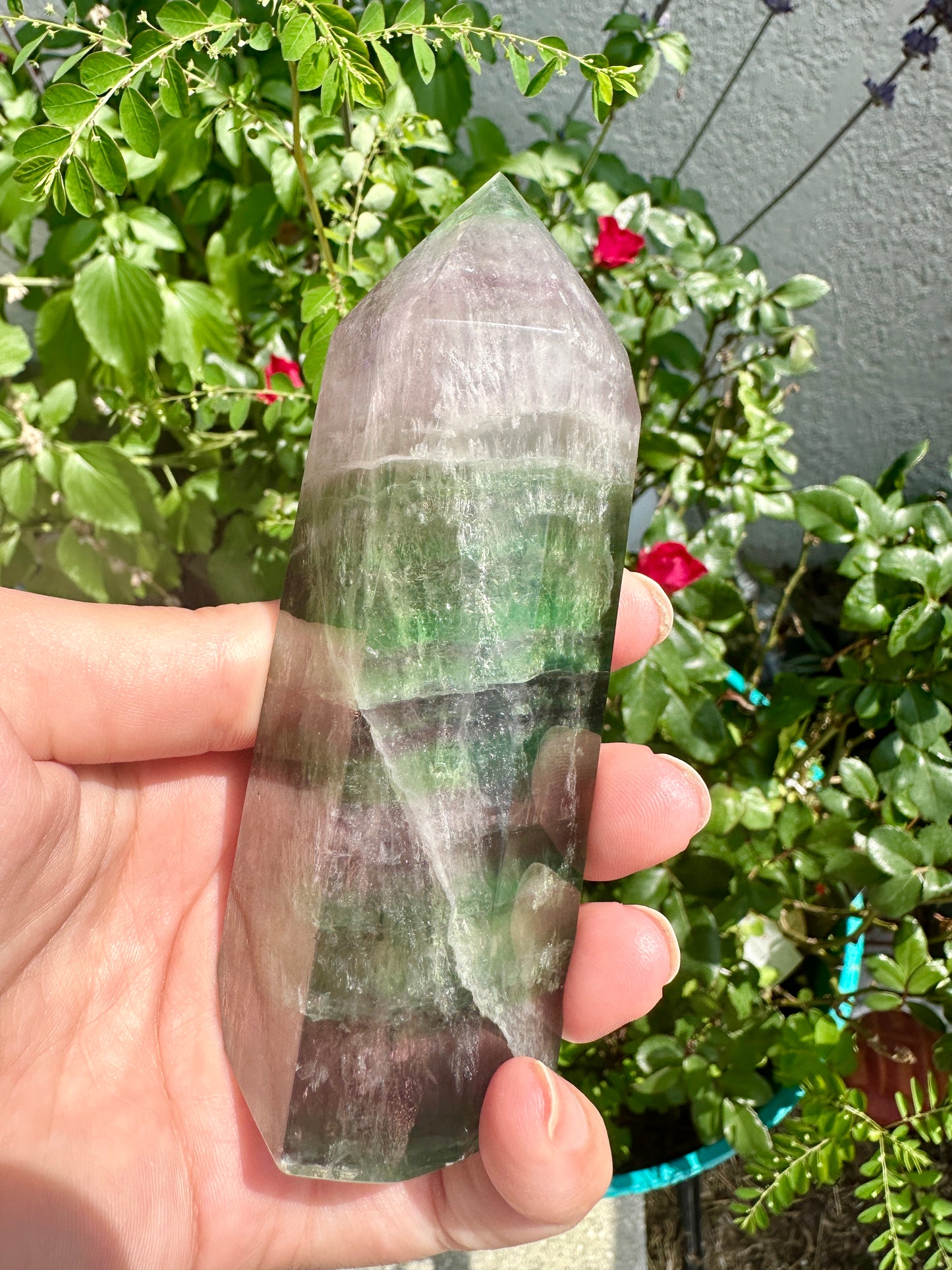 Fluorite Tower: Elevate Your Space with Healing Energies and Vibrant Color - A Must-Have for Meditation and Focus