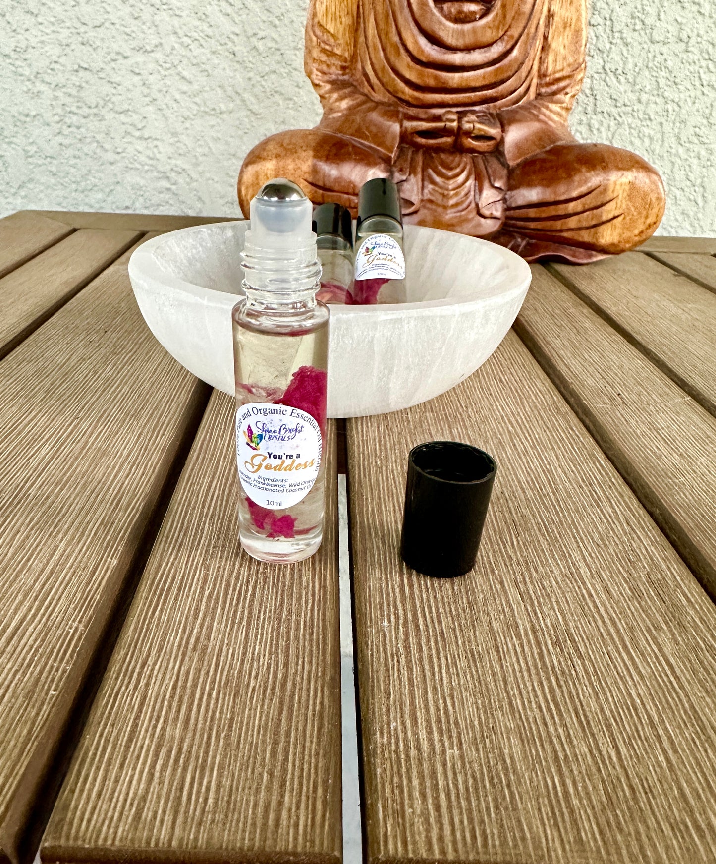 You're a Goddess - Essential Oil Roller - Feel Good - Self Love - Positivity - Crystal Healing