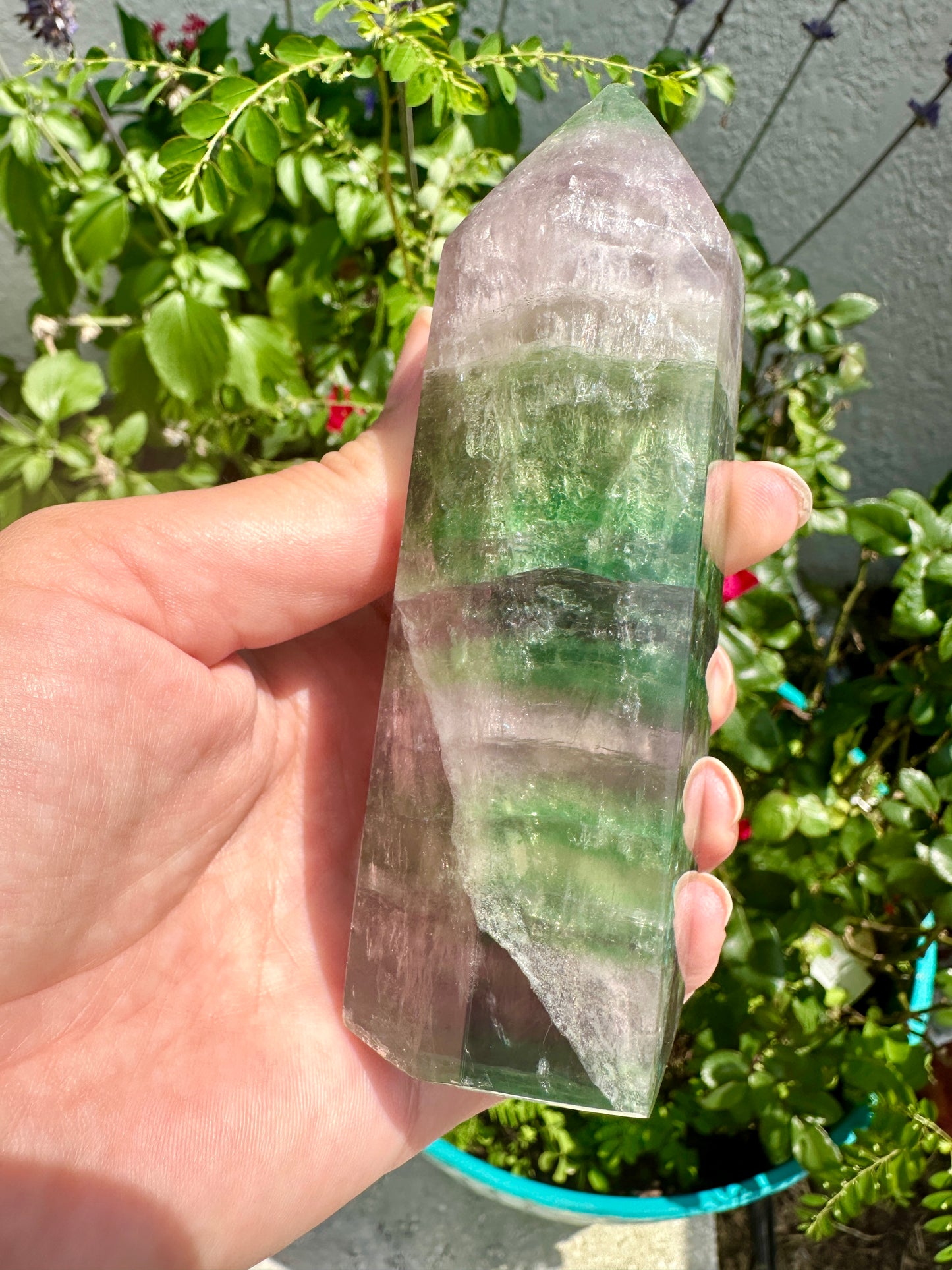 Fluorite Tower: Elevate Your Space with Healing Energies and Vibrant Color - A Must-Have for Meditation and Focus