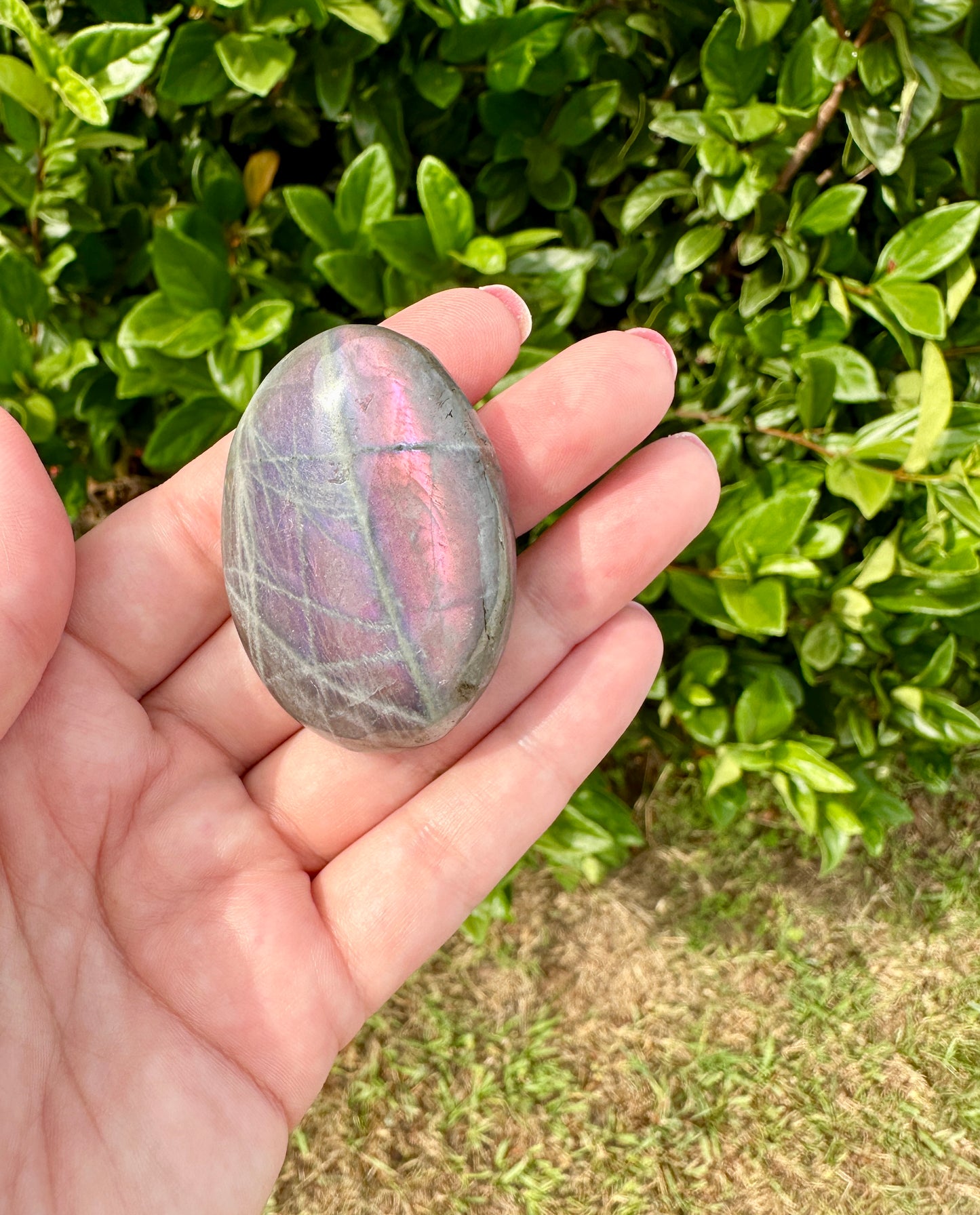 Labradorite Palm Stone for Intuition and Protection - Enhance Your Spiritual Journey with This Mystical Crystal, Ideal for Energy Work