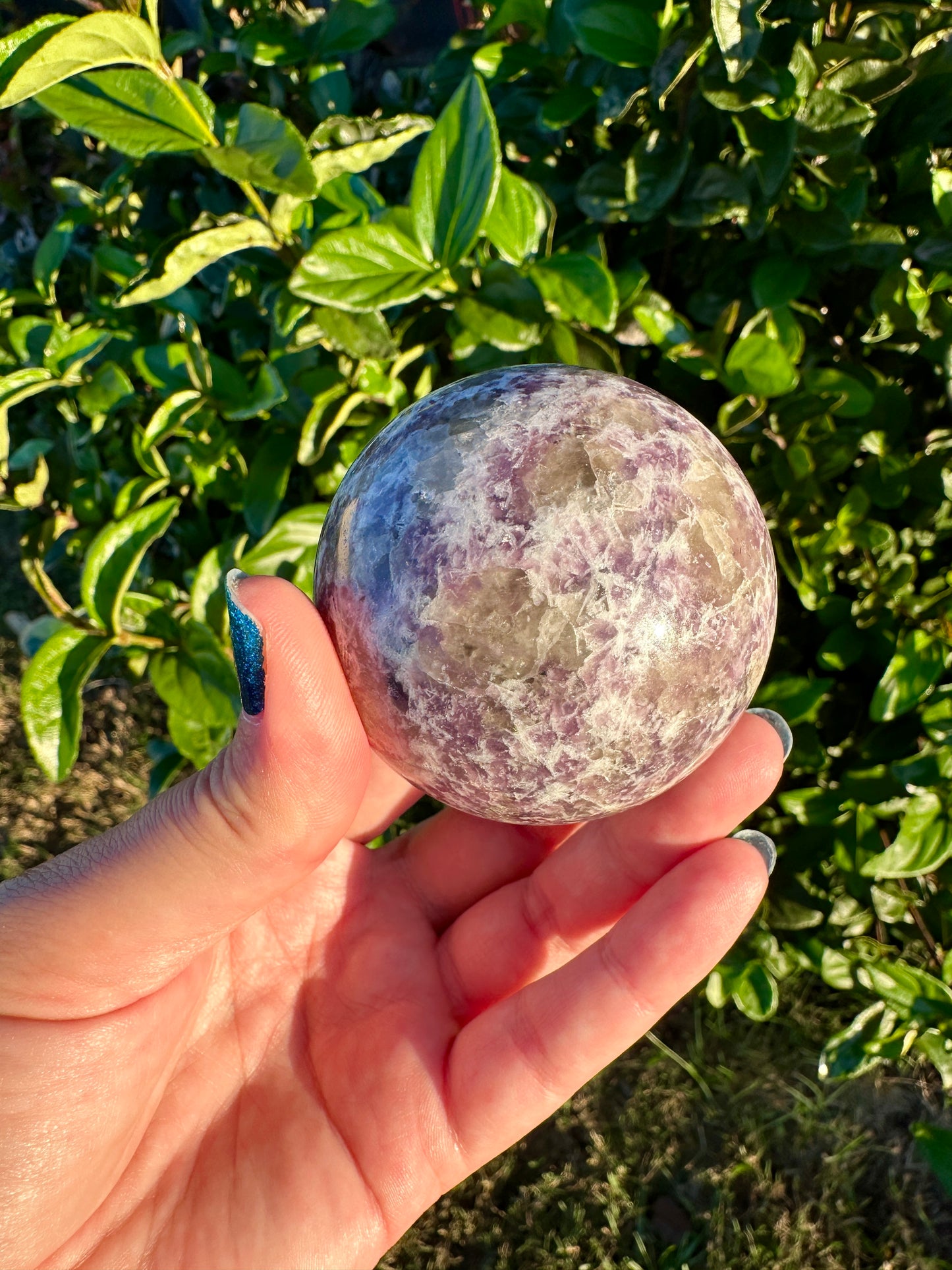 Lepidolite - Sphere - Comes with Free Sphere Holder - 59.3mm
