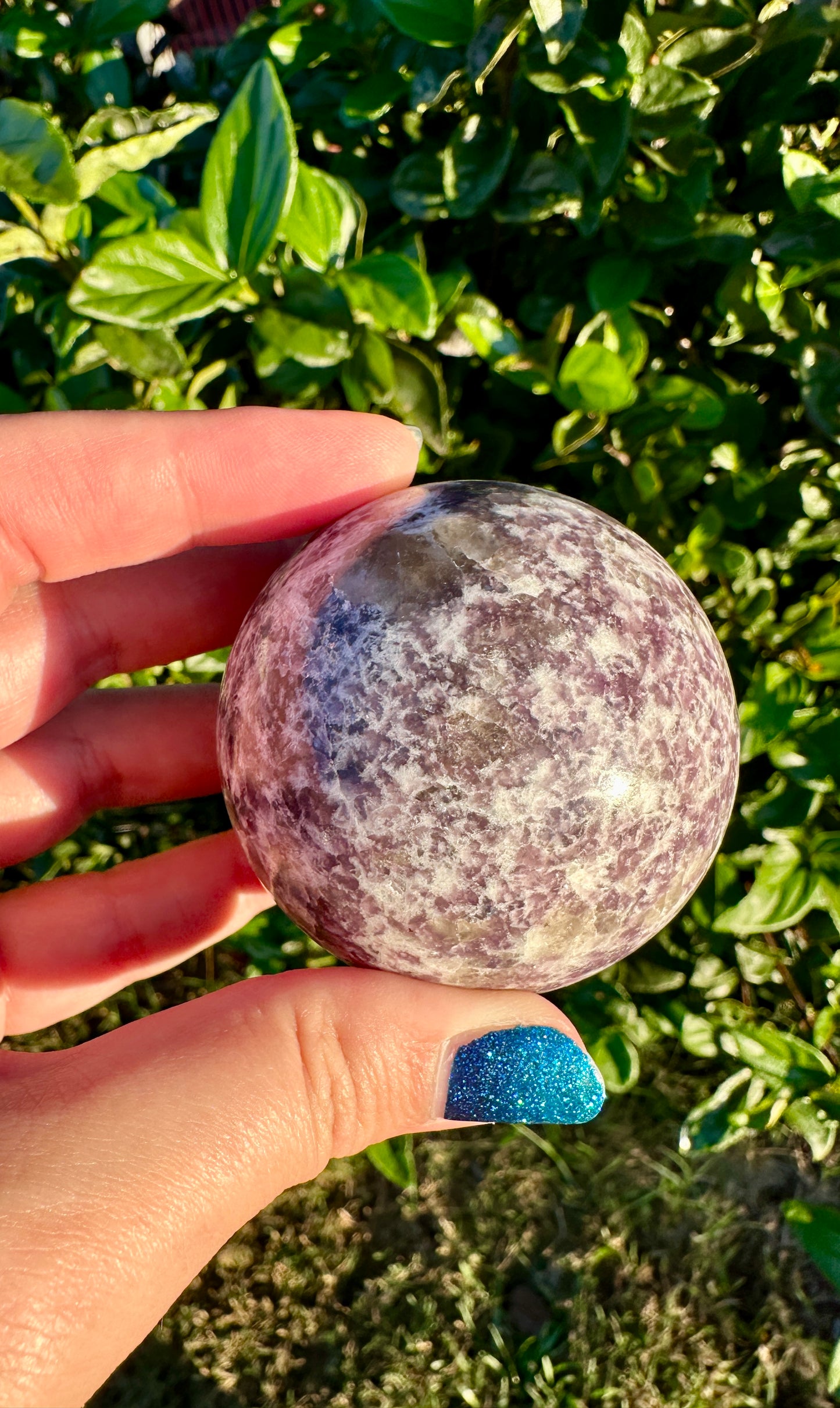 Lepidolite - Sphere - Comes with Free Sphere Holder - 59.3mm