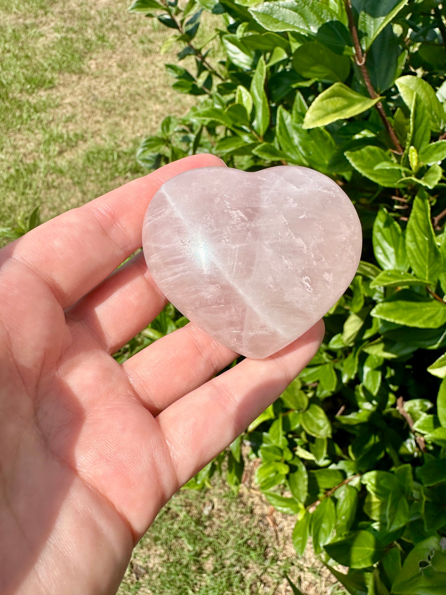 Exquisite Rose Quartz Heart Carving β Natural Healing Crystal for Love and Harmony β Unique Gift