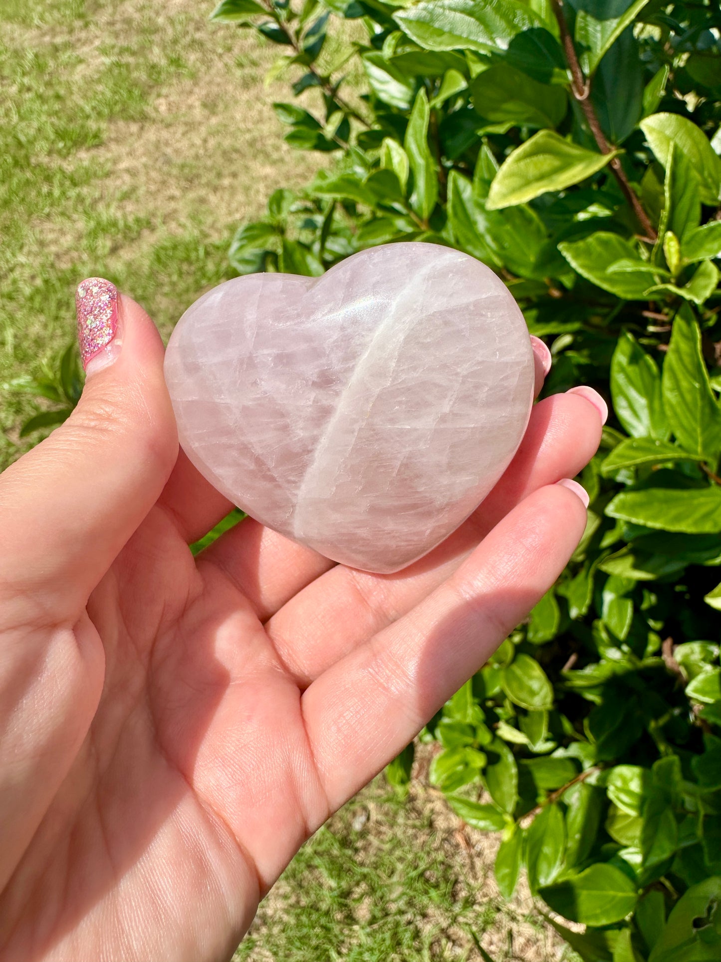 Exquisite Rose Quartz Heart Carving β Natural Healing Crystal for Love and Harmony β Unique Gift