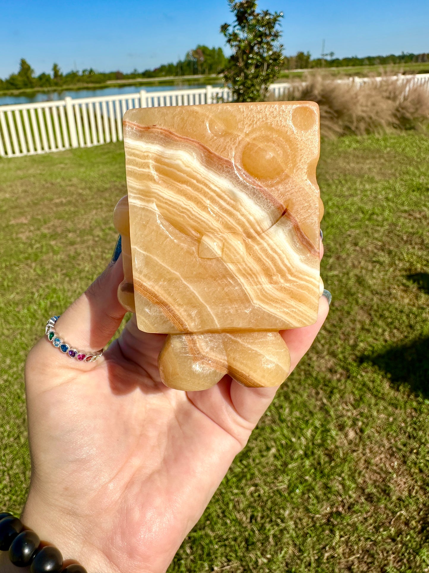 Yellow Calcite - Sponge Bob