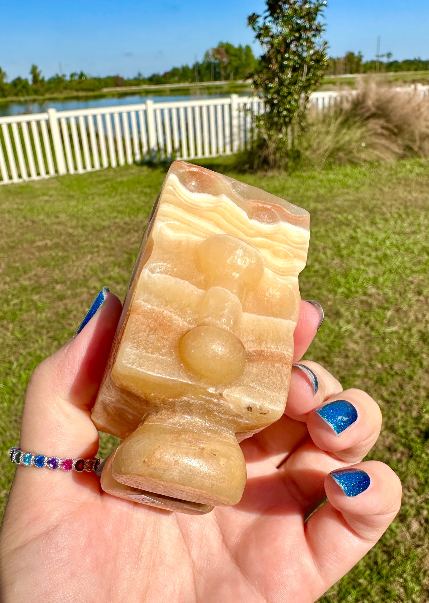 Yellow Calcite - Sponge Bob