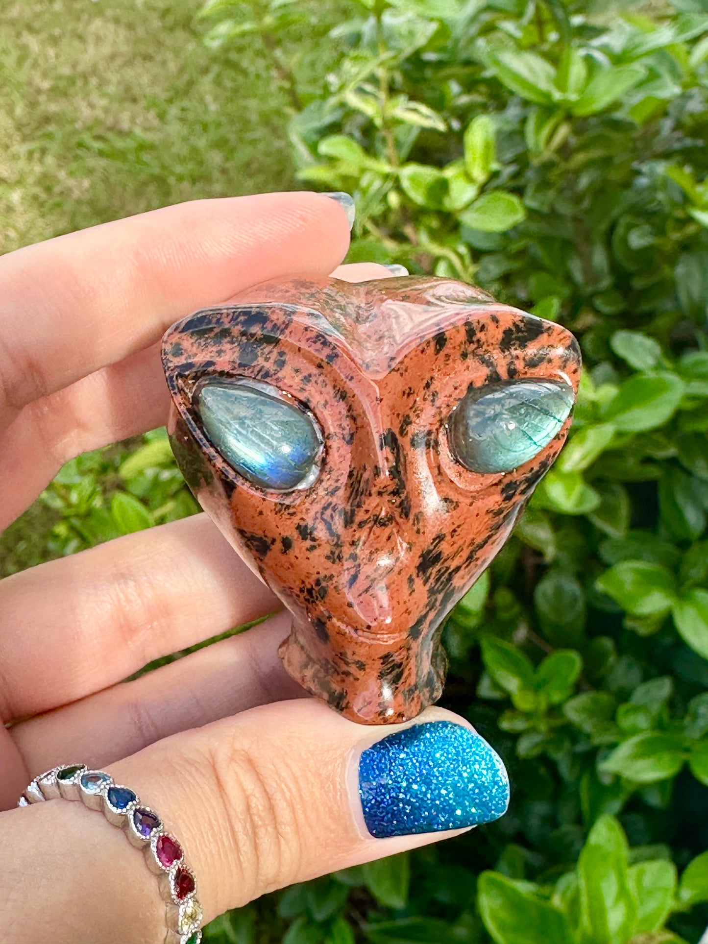 Mahogany Obsidian - Alien Head - extraterrestrial
