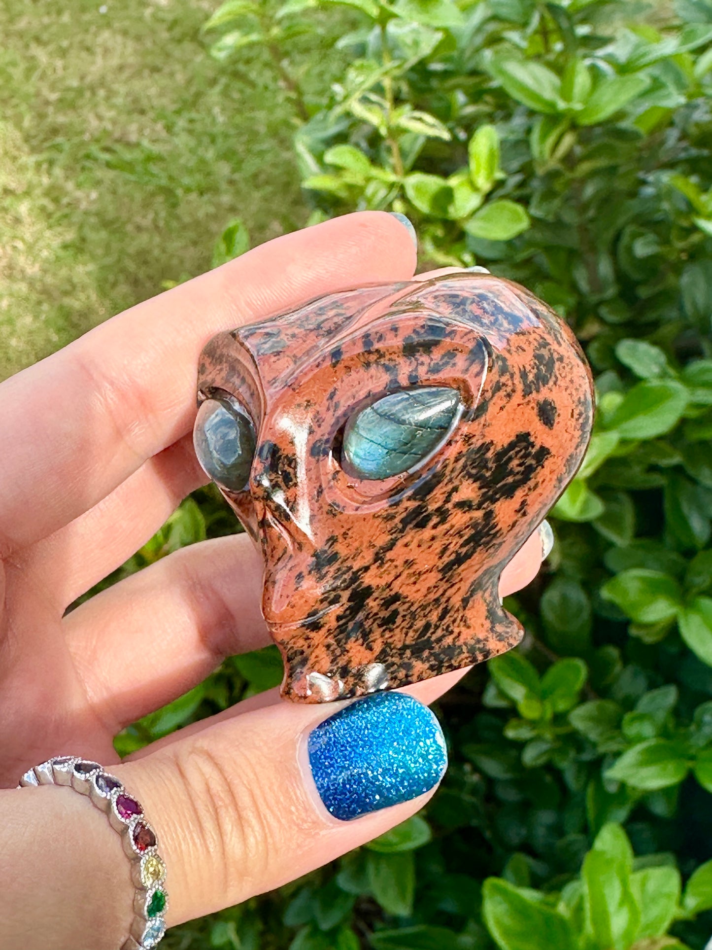 Mahogany Obsidian - Alien Head - extraterrestrial