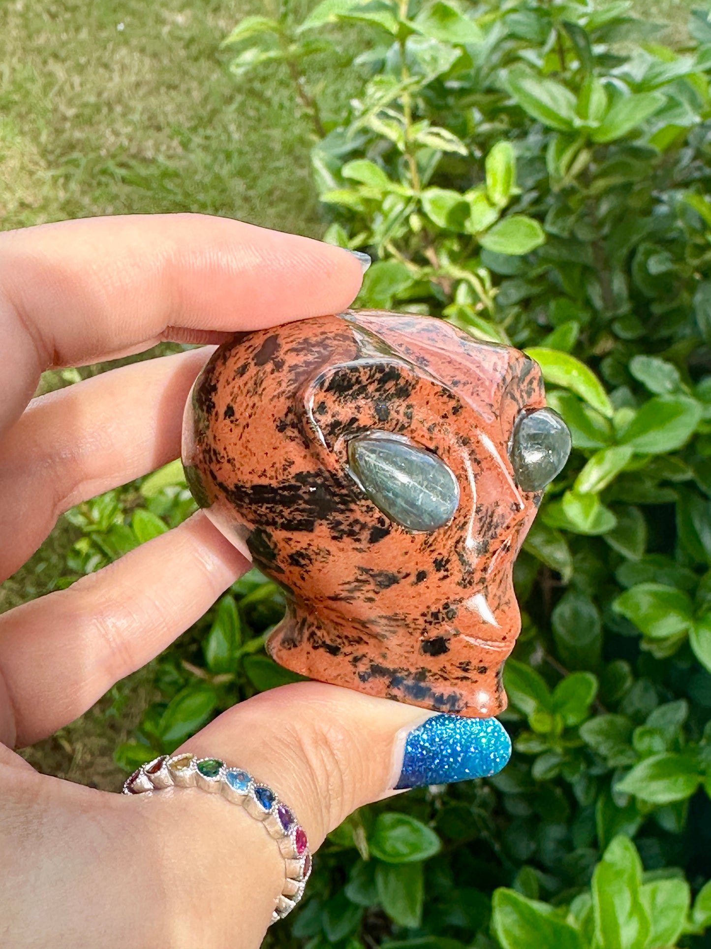 Mahogany Obsidian - Alien Head - extraterrestrial