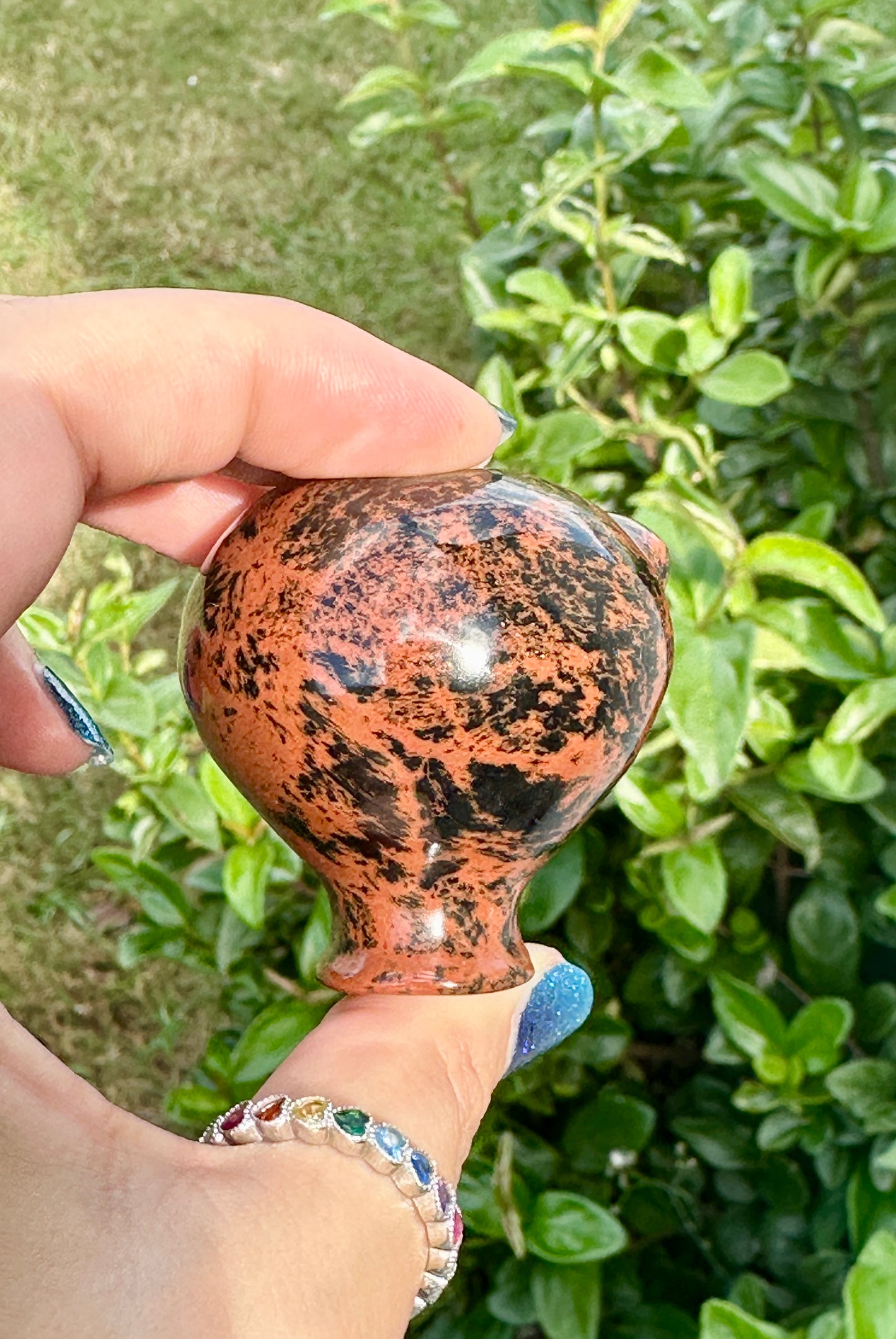 Mahogany Obsidian - Alien Head - extraterrestrial