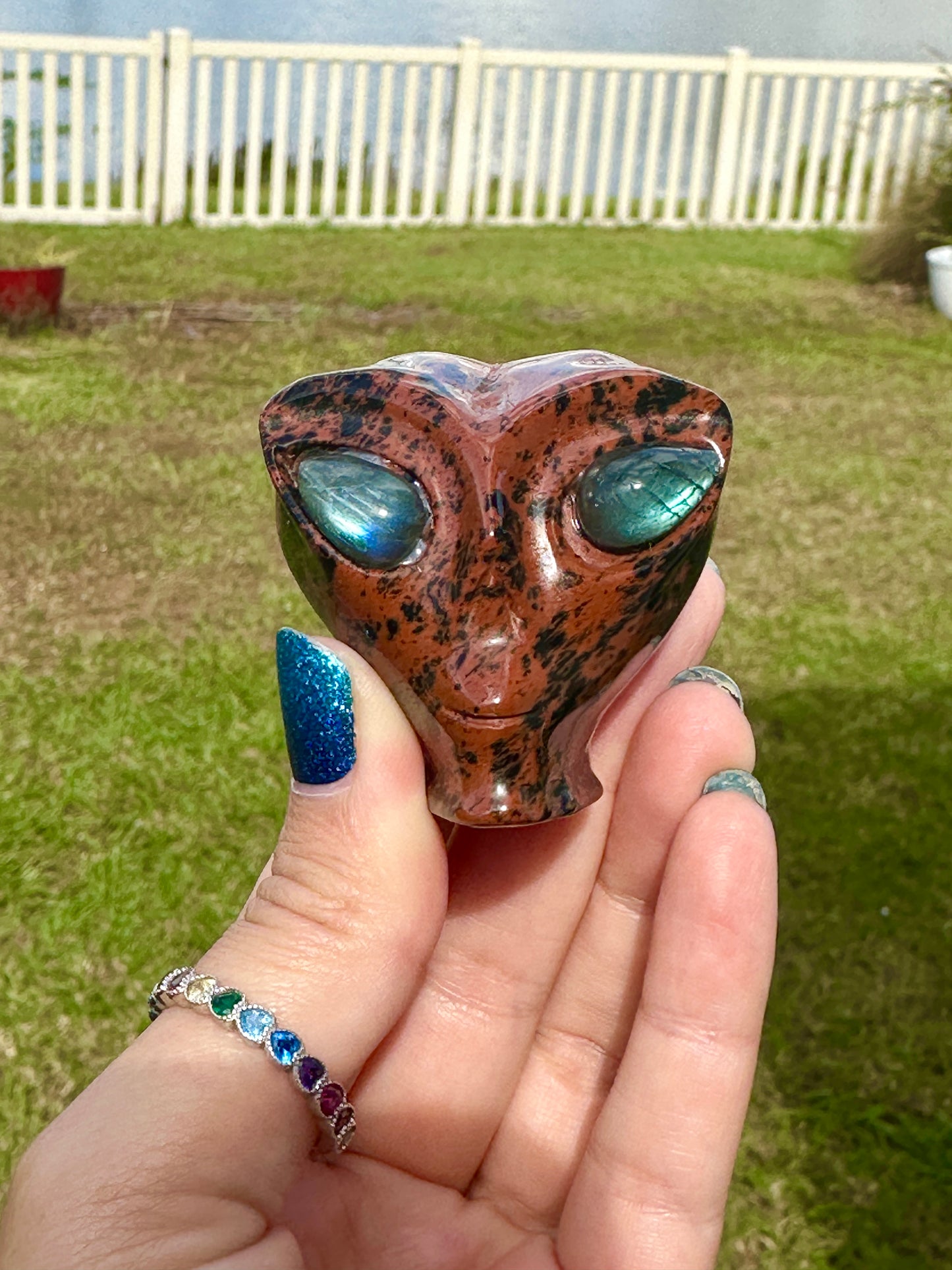 Mahogany Obsidian - Alien Head - extraterrestrial