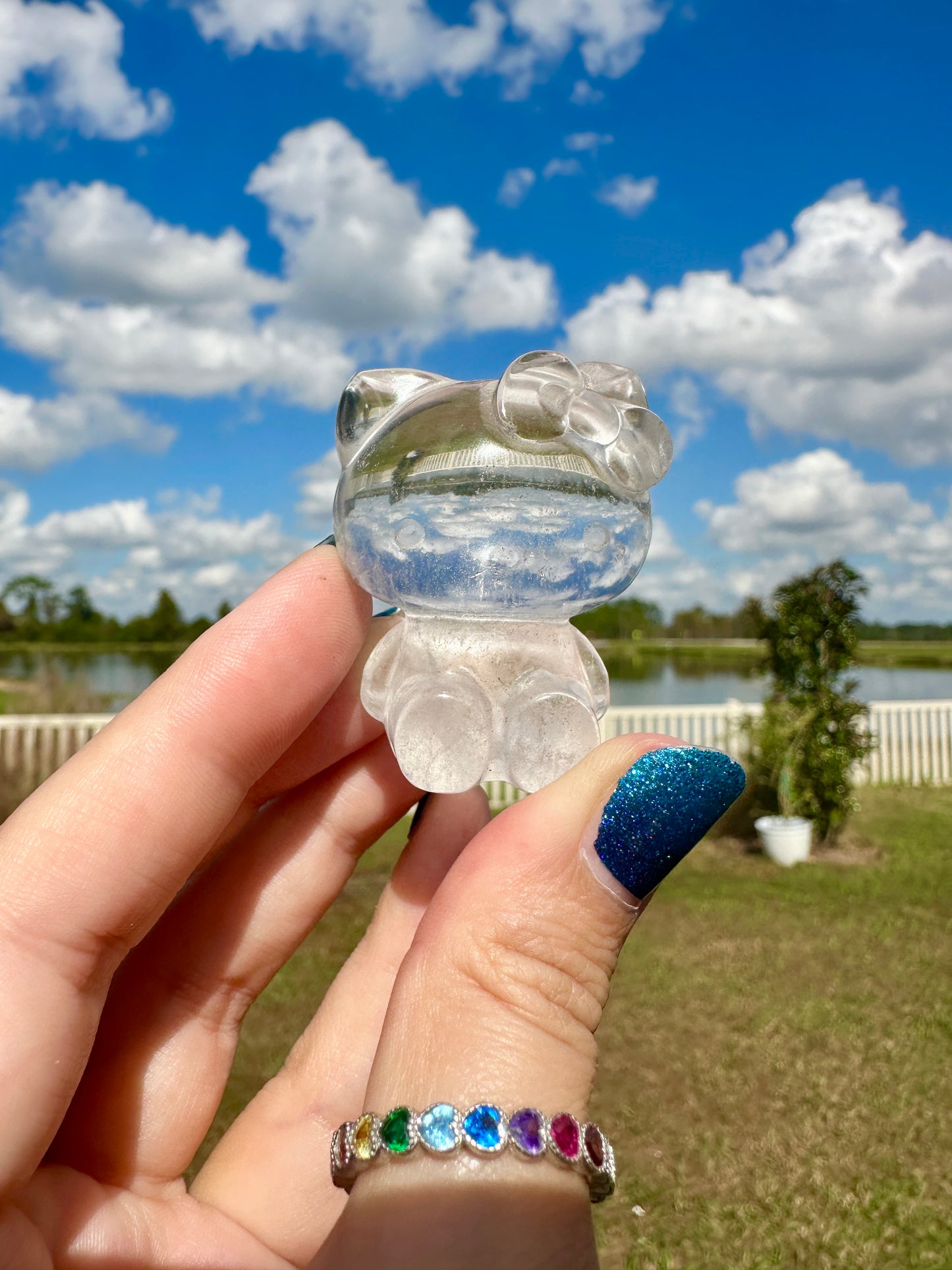 Clear Quartz - Hello Kittyy