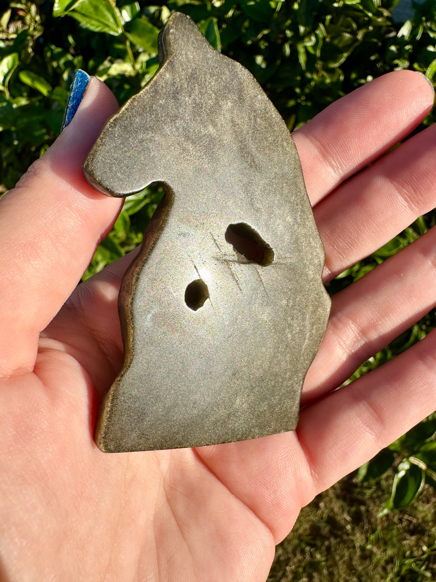 Golden Sheen Obsidian - Horse