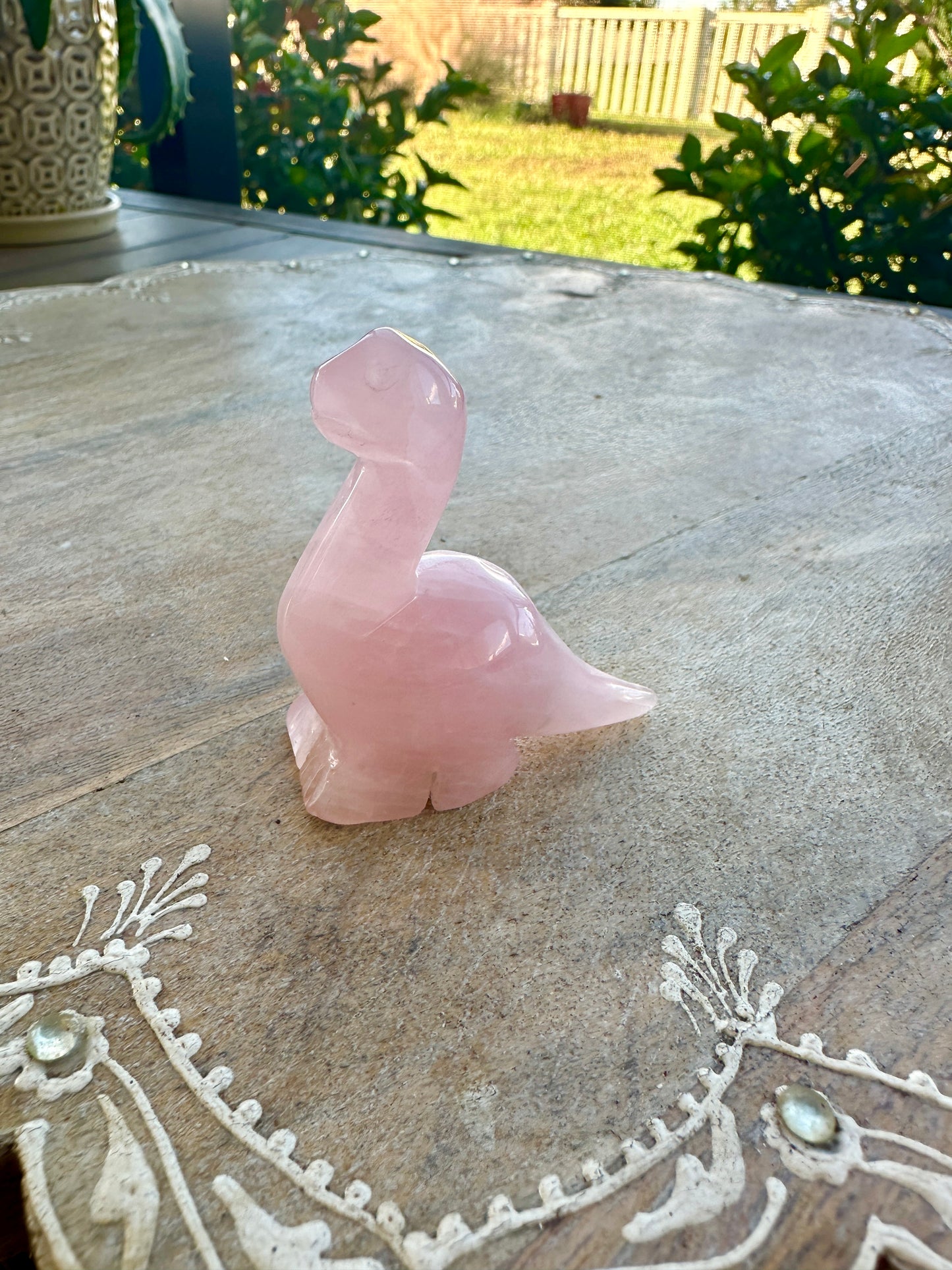 Rose Quartz - Dinosaur