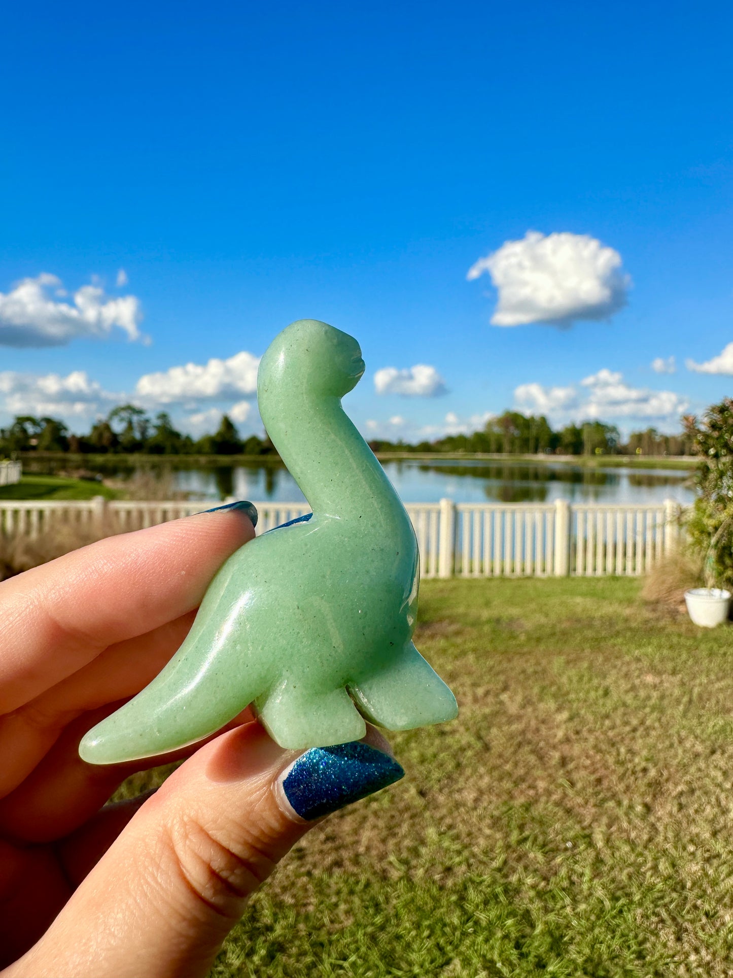 Green Aventurine Dinosaur Carving: Unique Decor Piece for Luck & Growth, Perfect for Collectors and Enthusiasts of Natural Healing