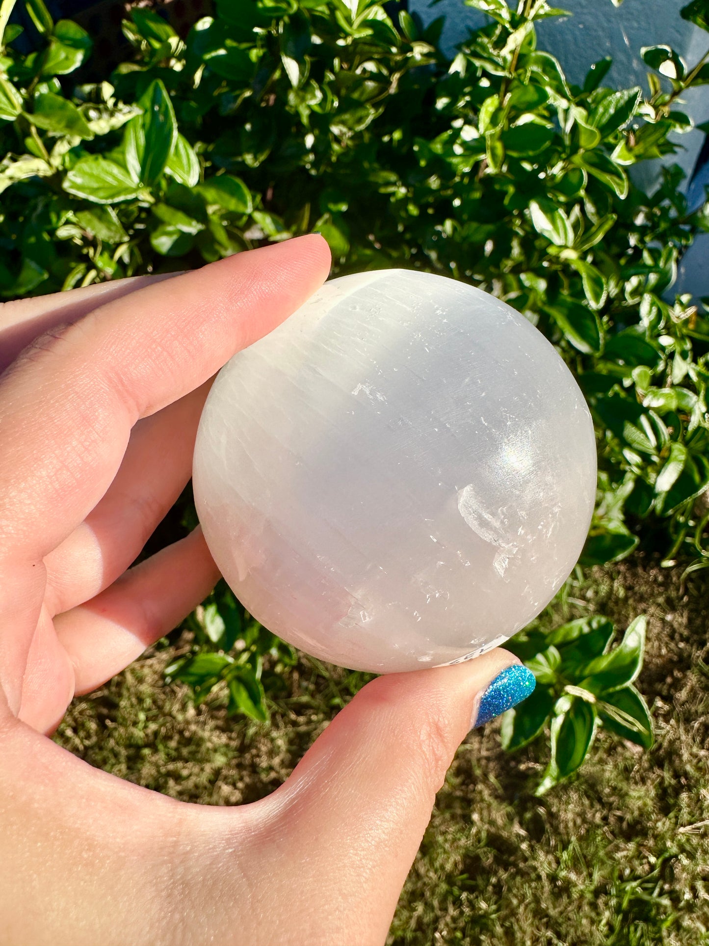 Selenite - Satin Spar - Sphere - 74.6mm