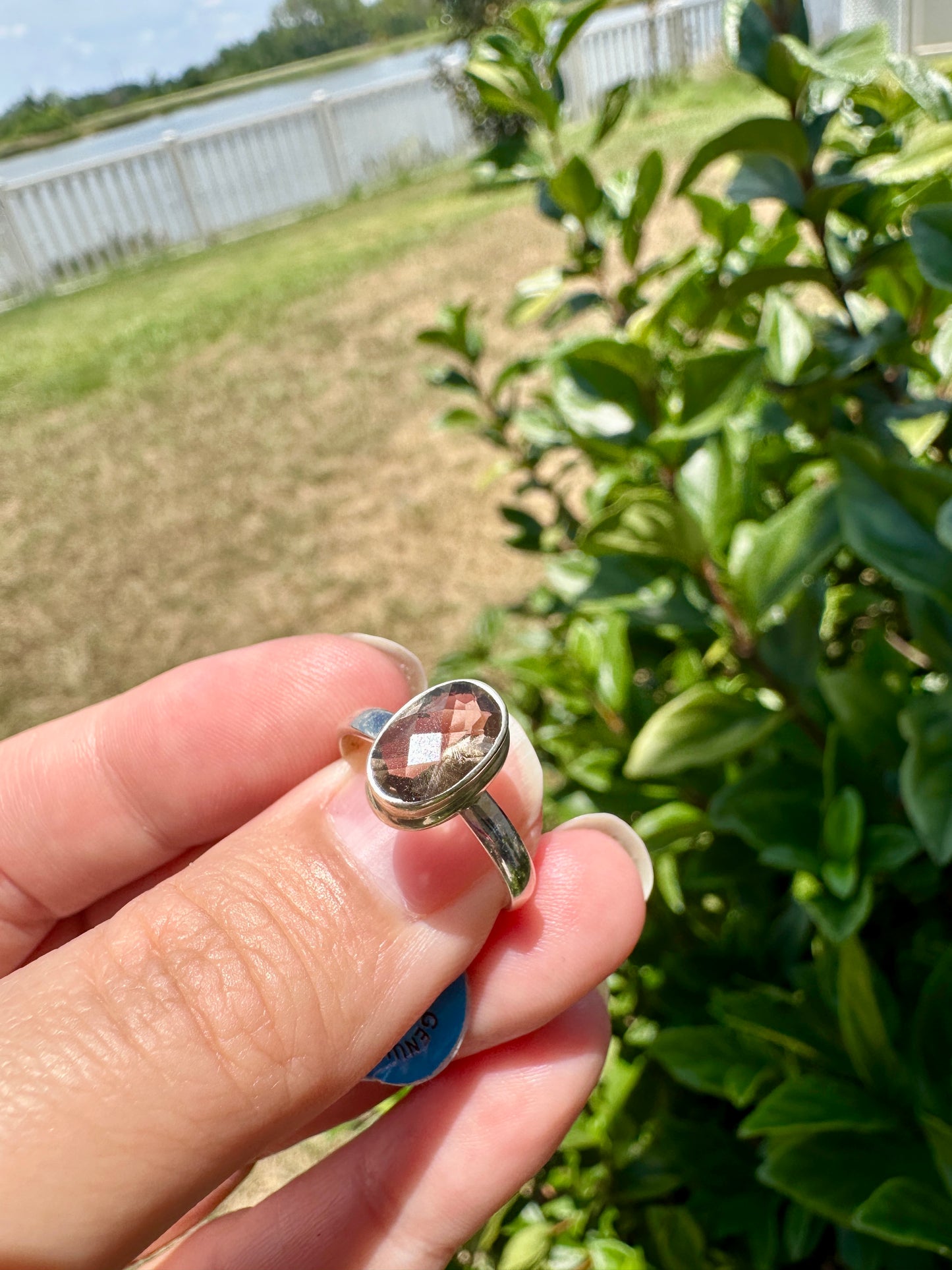 Elegant Smoky Quartz Sterling Silver Ring - Size 7, Sophisticated Handcrafted Jewelry for Grounding and Protection