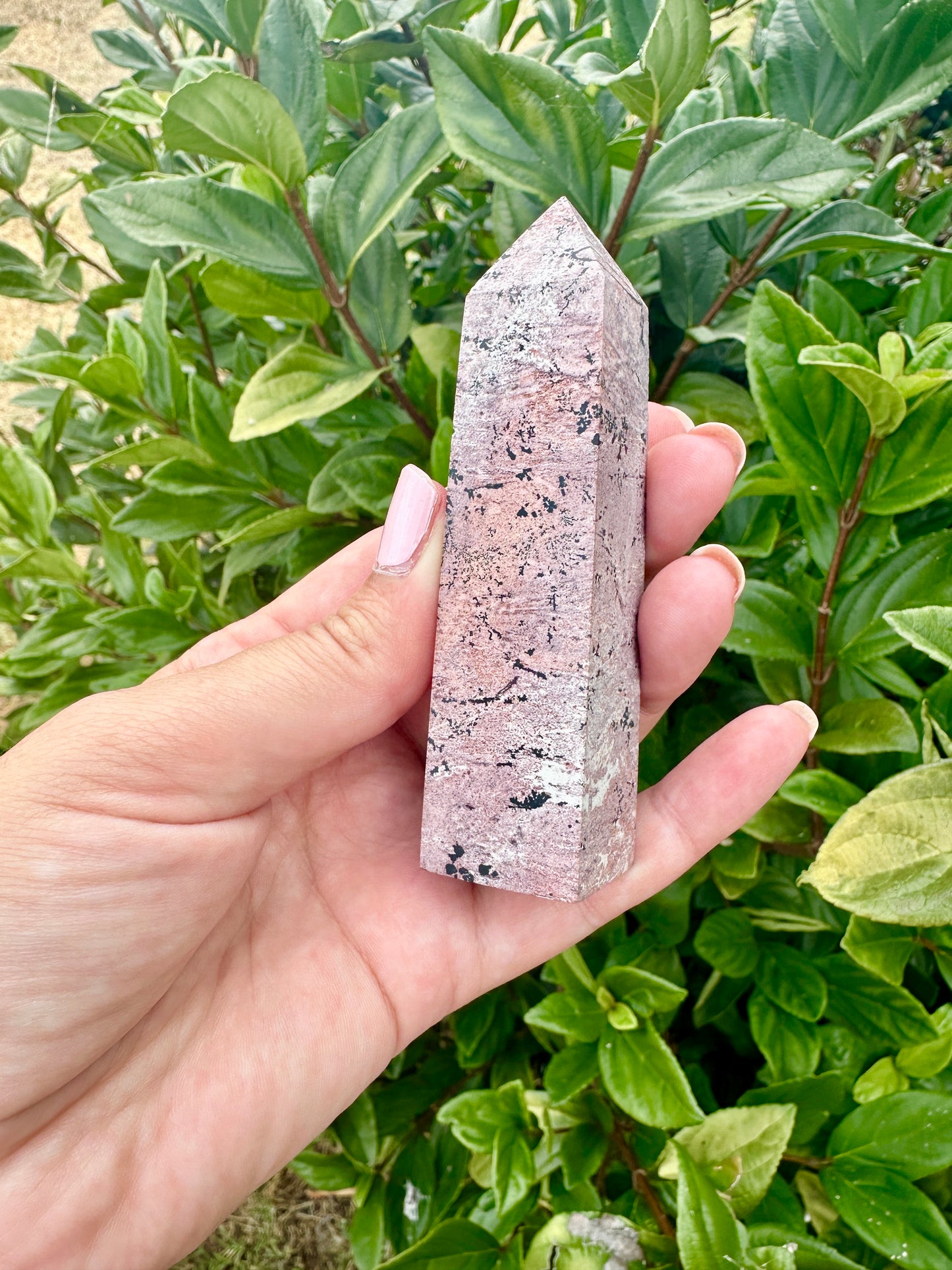Beautiful Picture Jasper Tower β Natural Jasper Crystal Point β Healing Stone β Meditation Tool β Unique Home Decor β Chakra Balancing Tower