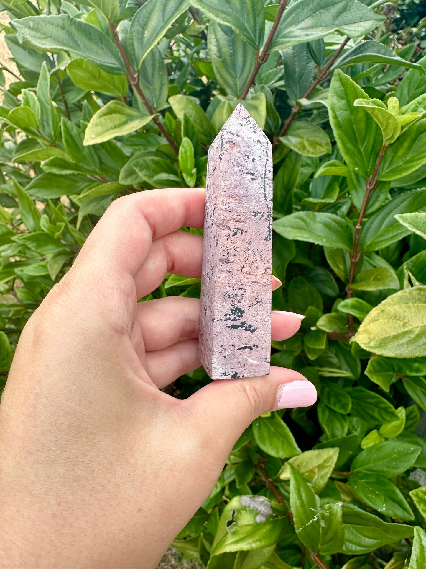 Beautiful Picture Jasper Tower β Natural Jasper Crystal Point β Healing Stone β Meditation Tool β Unique Home Decor β Chakra Balancing Tower