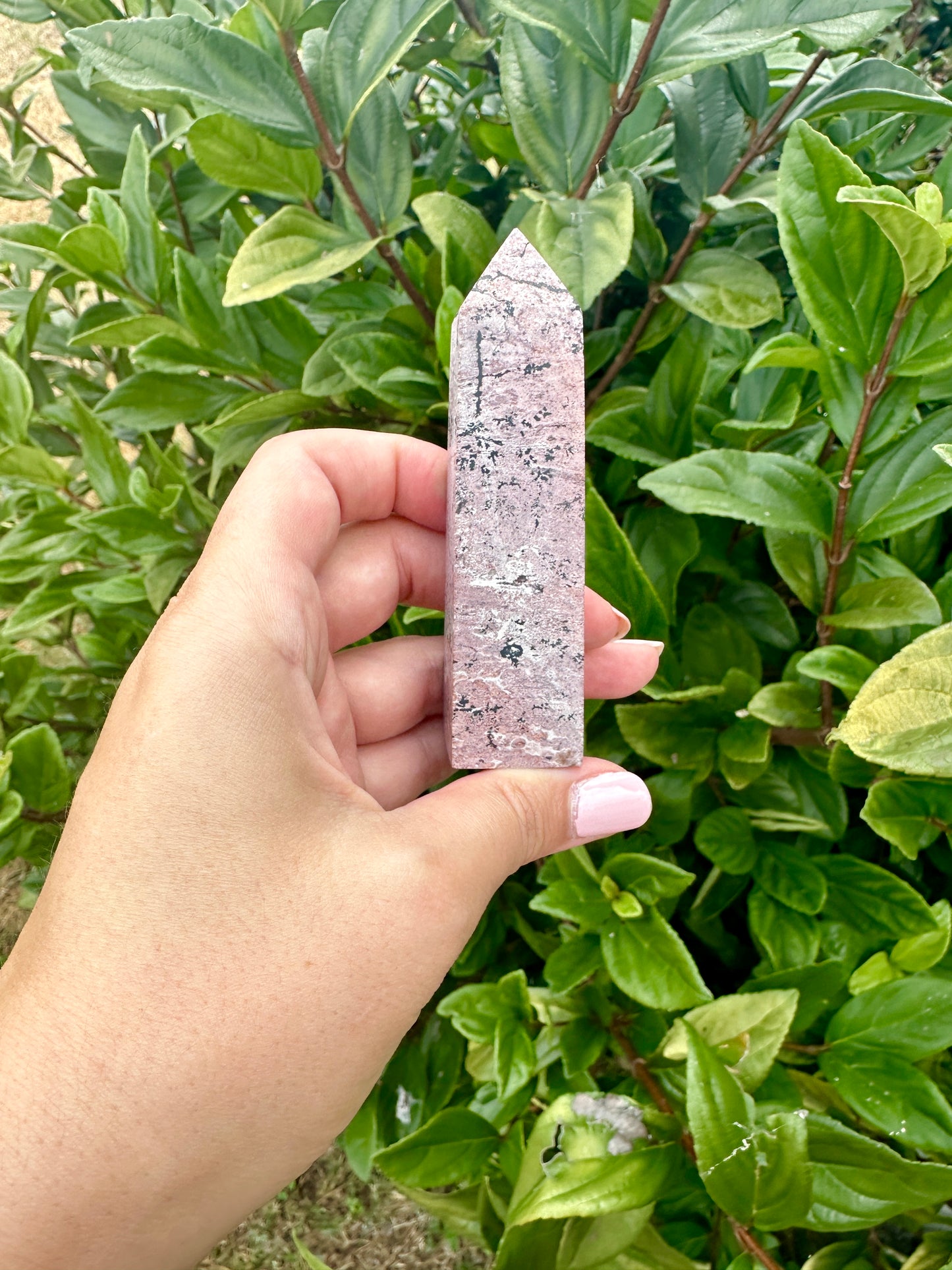 Beautiful Picture Jasper Tower β Natural Jasper Crystal Point β Healing Stone β Meditation Tool β Unique Home Decor β Chakra Balancing Tower