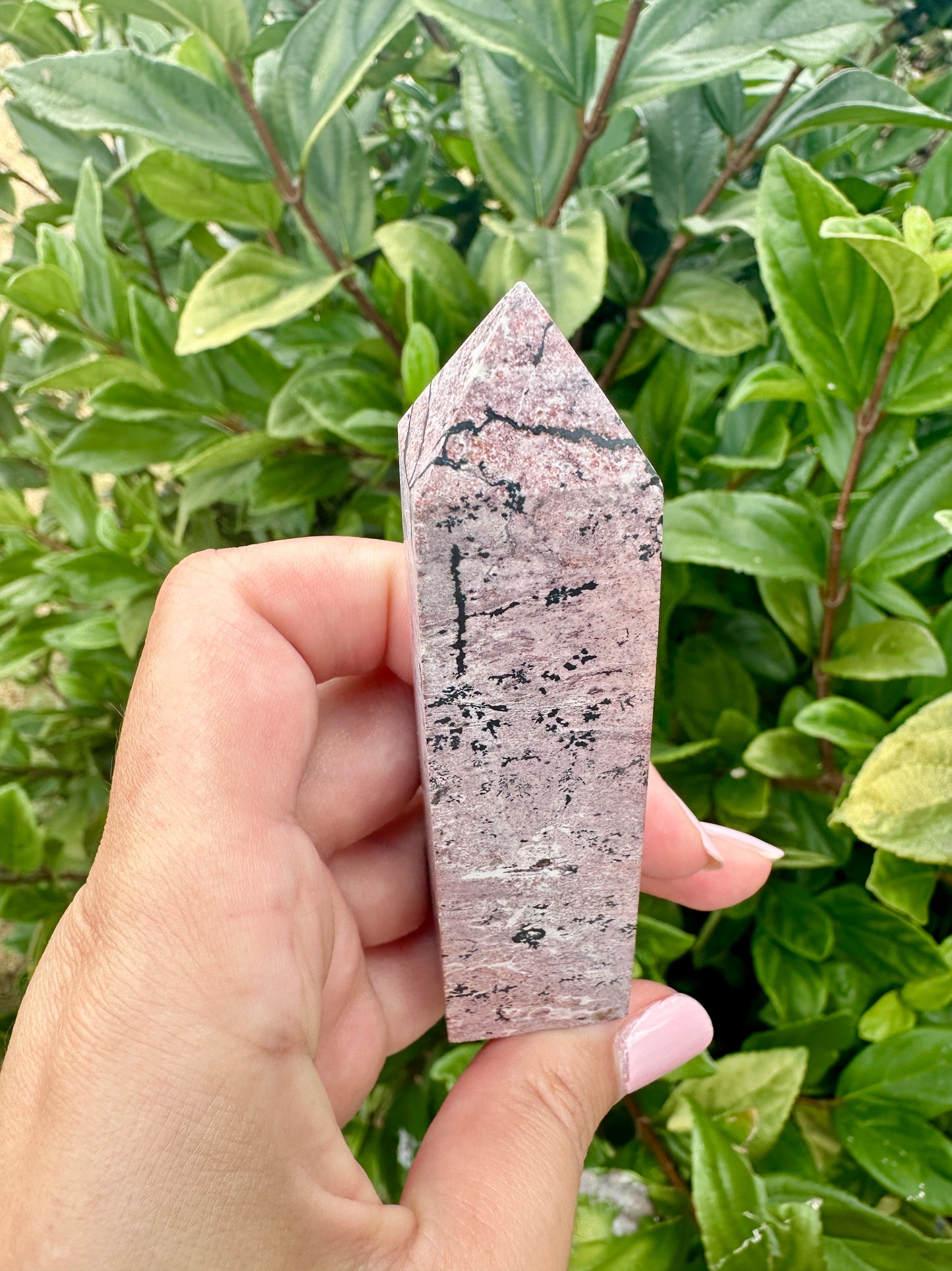 Beautiful Picture Jasper Tower β Natural Jasper Crystal Point β Healing Stone β Meditation Tool β Unique Home Decor β Chakra Balancing Tower