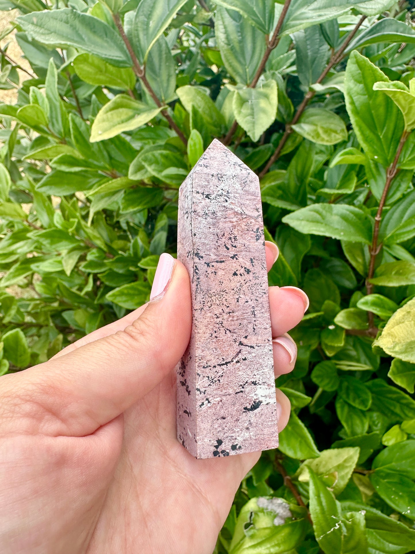 Beautiful Picture Jasper Tower β Natural Jasper Crystal Point β Healing Stone β Meditation Tool β Unique Home Decor β Chakra Balancing Tower