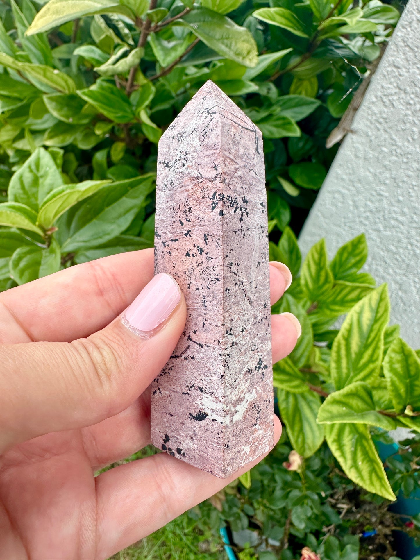 Beautiful Picture Jasper Tower β Natural Jasper Crystal Point β Healing Stone β Meditation Tool β Unique Home Decor β Chakra Balancing Tower