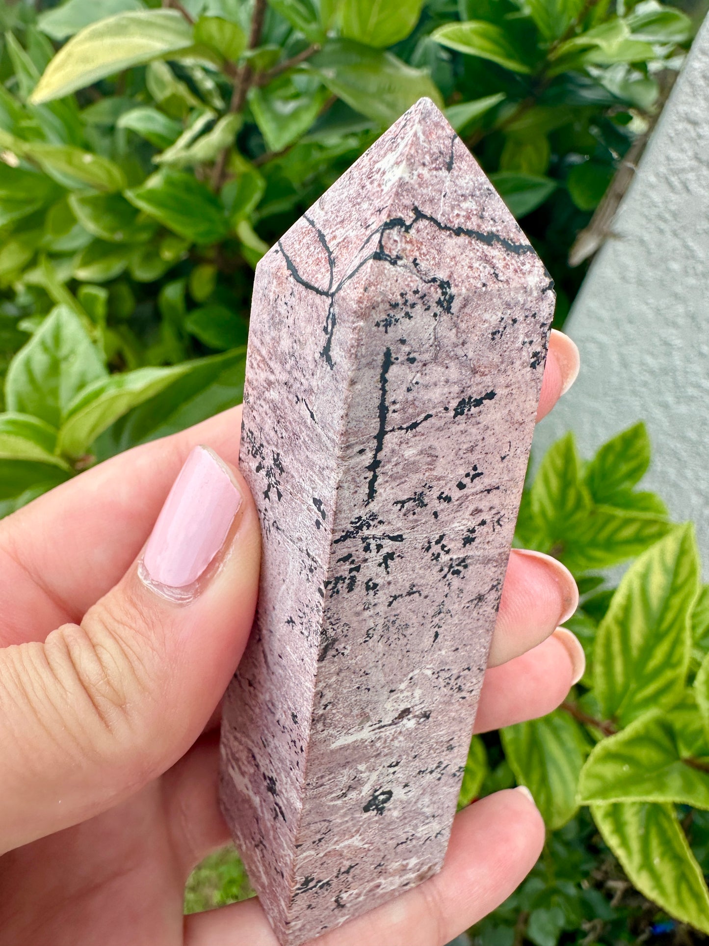 Beautiful Picture Jasper Tower β Natural Jasper Crystal Point β Healing Stone β Meditation Tool β Unique Home Decor β Chakra Balancing Tower