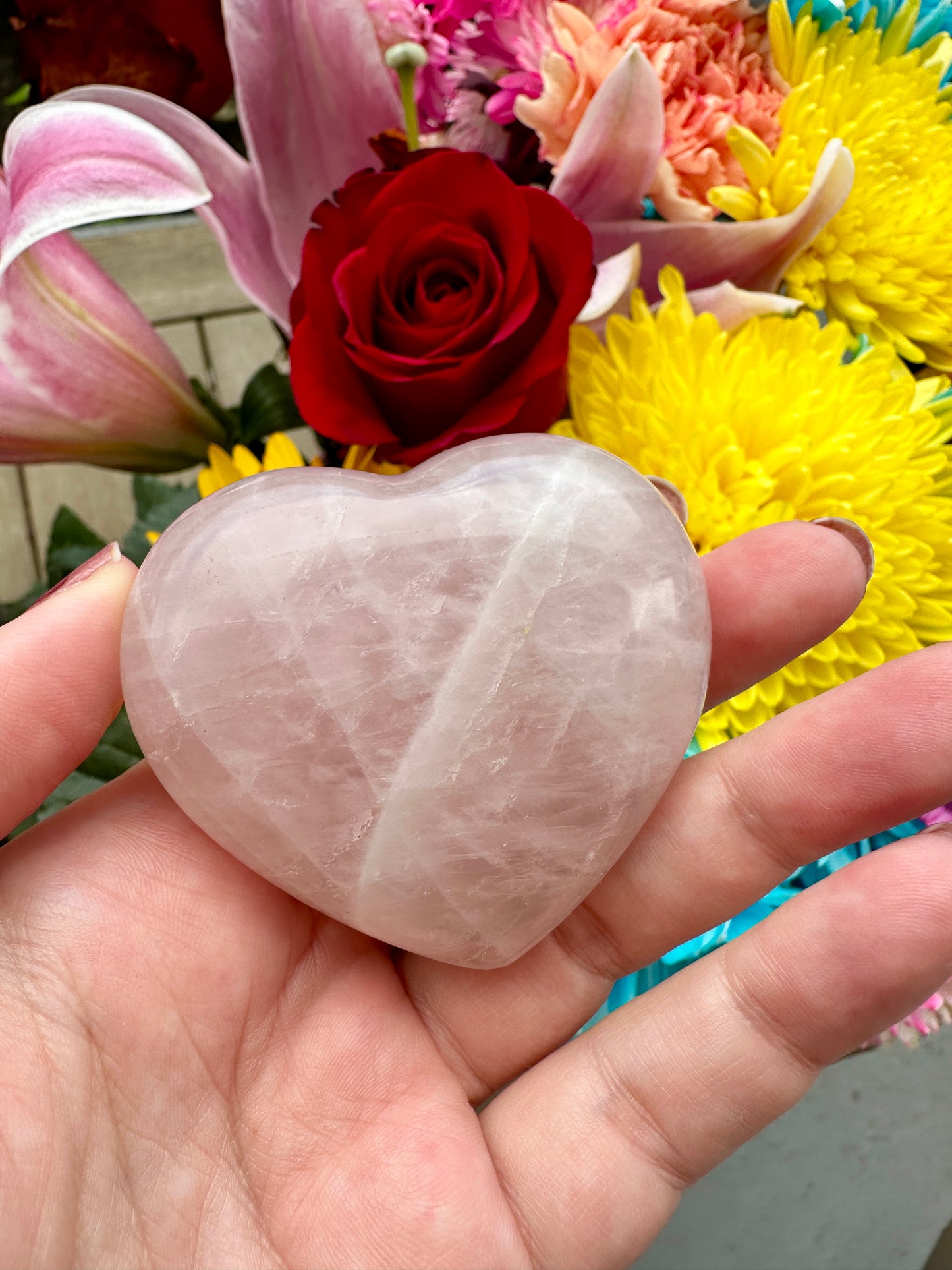 Exquisite Rose Quartz Heart Carving β Natural Healing Crystal for Love and Harmony β Unique Gift