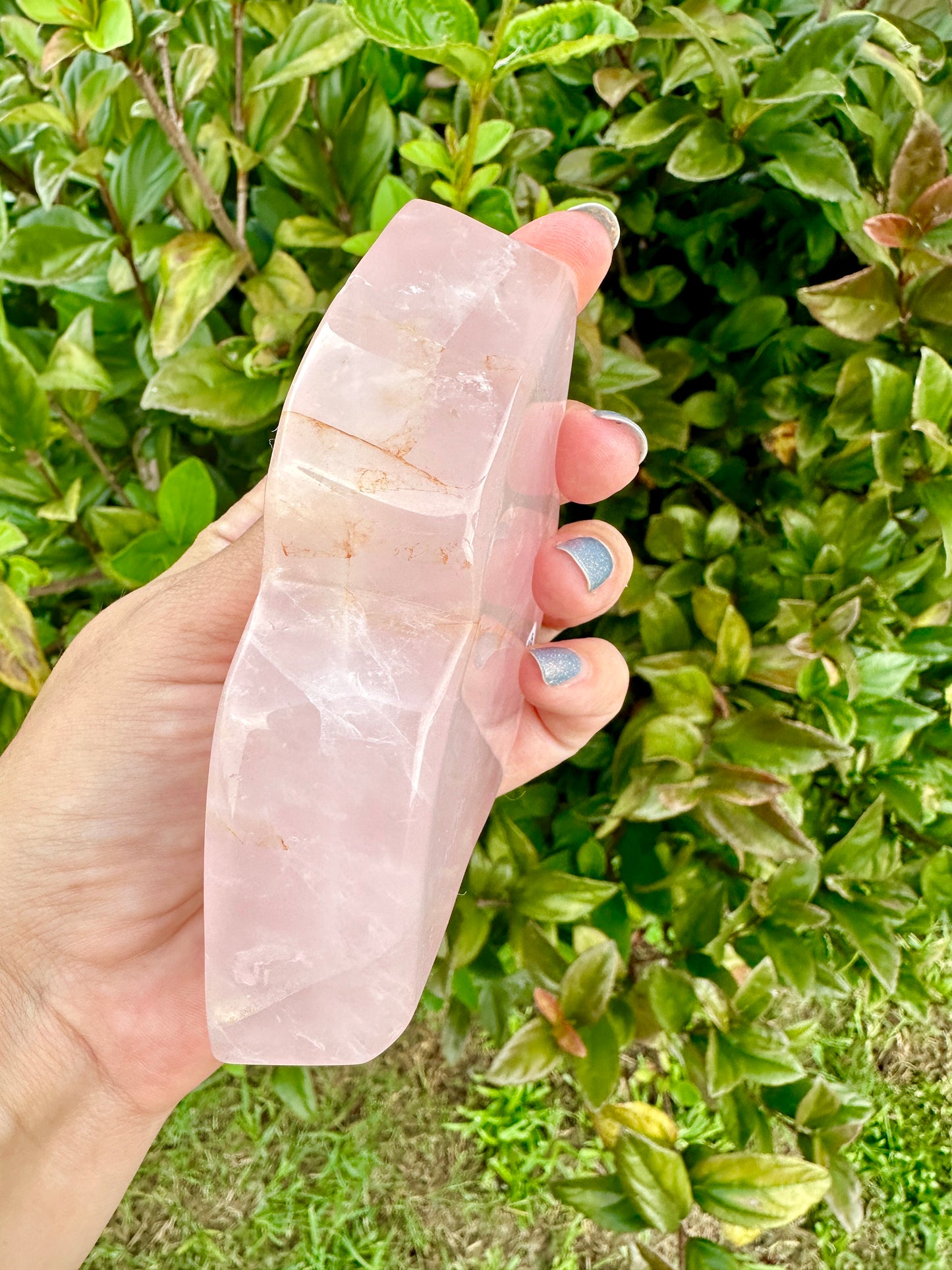 Rose Quartz Butterfly Bowl - Natural Crystal Decor - Unique Healing Stone Bowl - Elegant Boho Style Home Decor