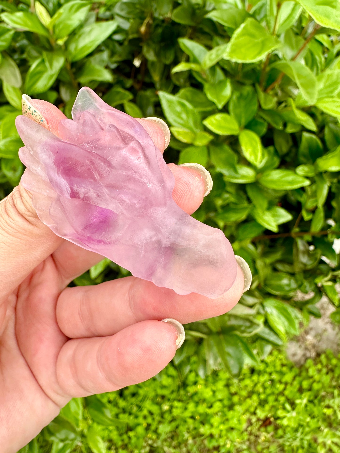 Fluorite Dragon Head Carving - Mystical Crystal Dragon Sculpture, Handcrafted Gemstone Decor for Energy and Inspiration