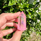 Pink Aura Quartz Tower - Elevate Your Space with a Touch of Magic and Love, Perfect for Healing and Meditation