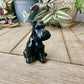 Black Obsidian Dog Carving for Home Decor | Healing Crystal Figurine | Natural Stone Dog Sculpture | Spiritual Animal Totem Gift