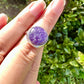 Sterling Silver Lepidolite Ring Size 7.25 | Gemstone Jewelry | Natural Healing Crystal Ring | Elegant Boho Statement Ring Gift